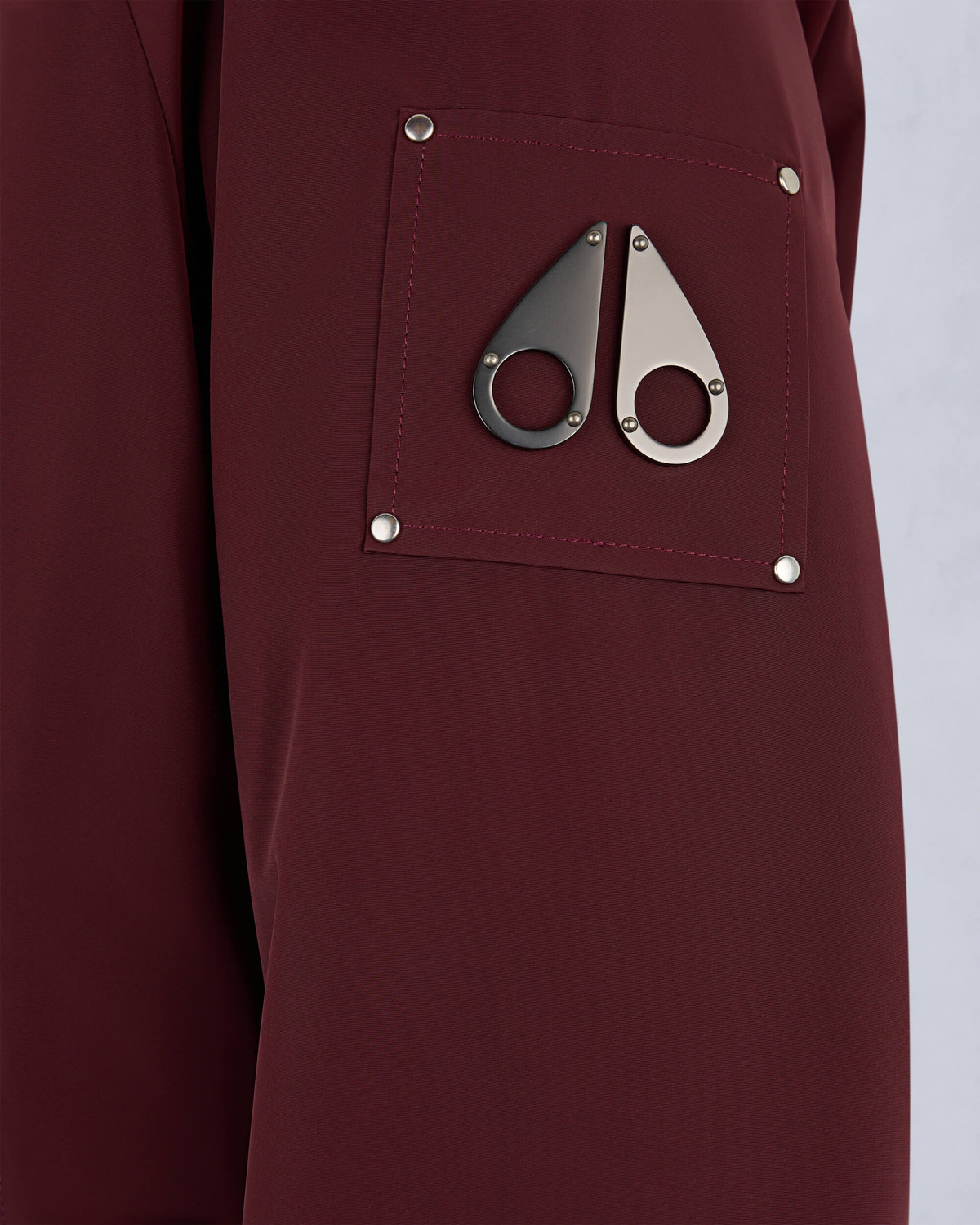 Moose Knuckles - M34MB029 - Reversible Bunny Bomber Jacket - MENS - Beet / beet - Detail1