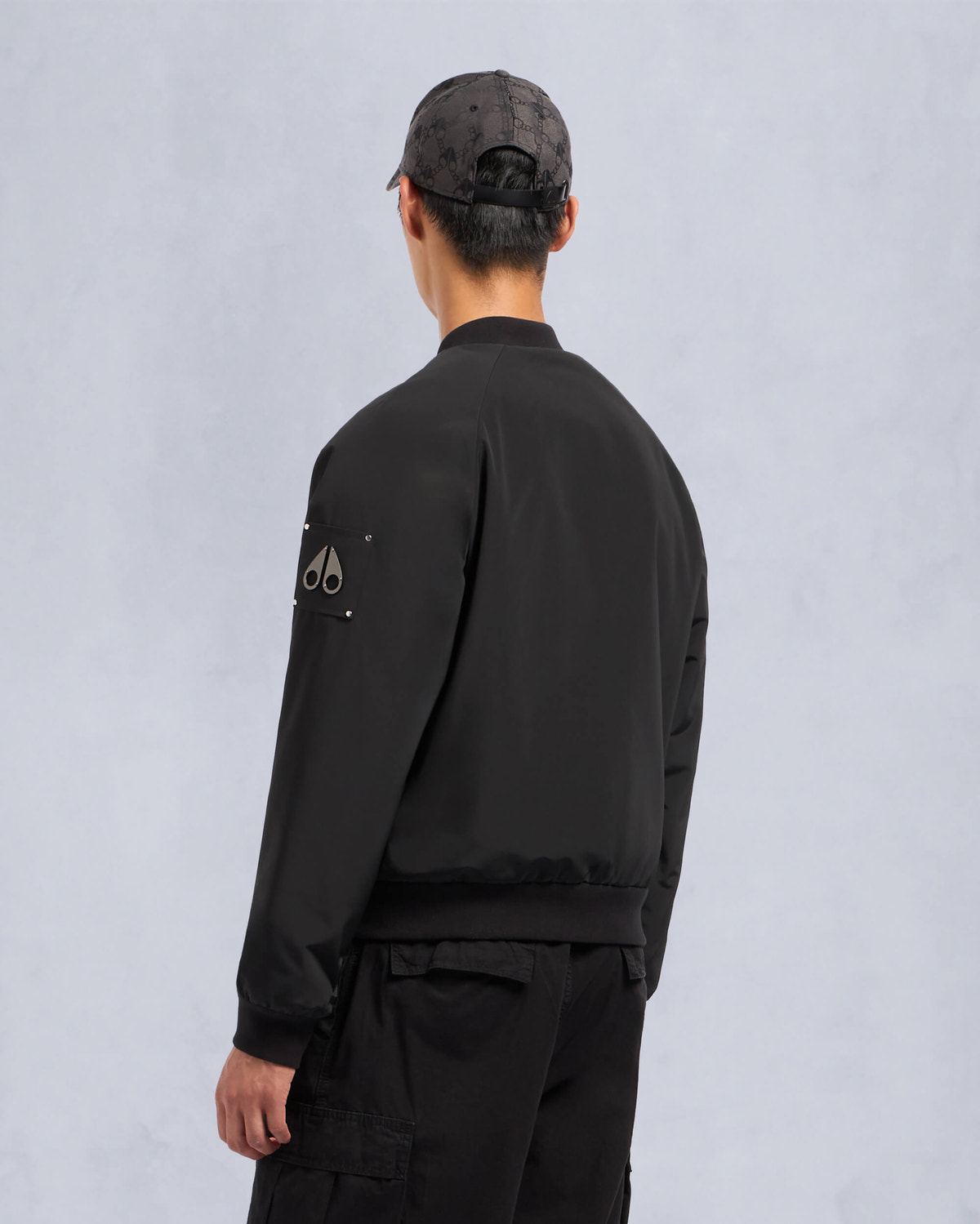 Moose Knuckles - M34MB029 - Reversible Bunny Bomber Jacket - MENS - Black / Shiny Black - Back