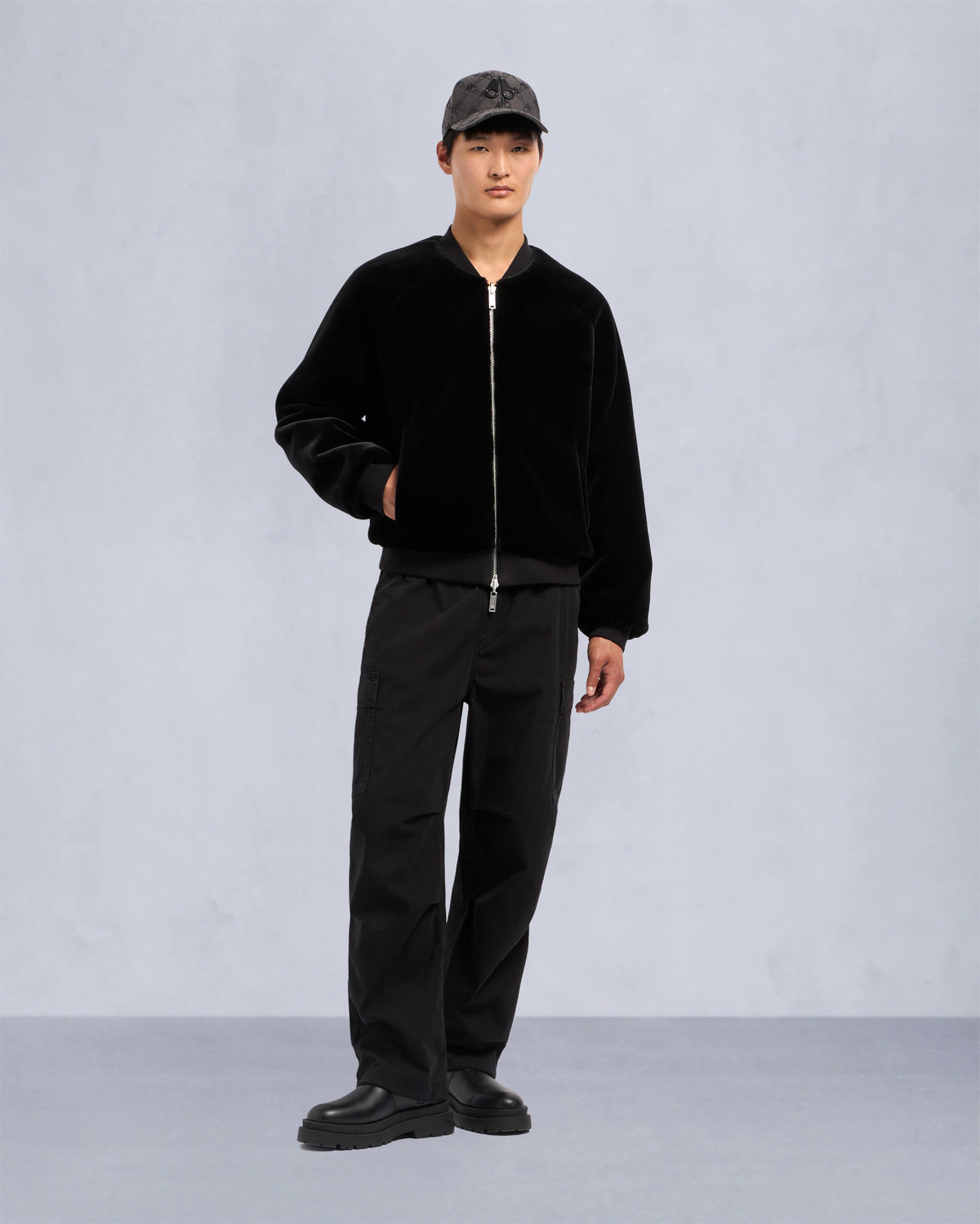 Moose Knuckles - M34MB029 - Reversible Bunny Bomber Jacket - MENS - Black / Shiny Black - Detail3