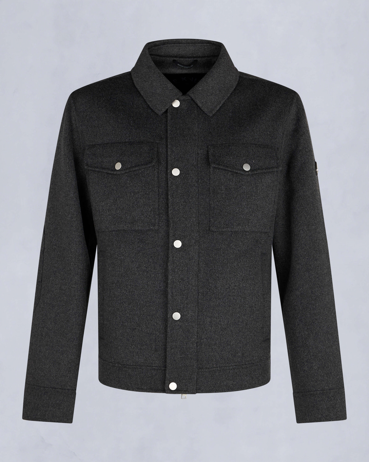 Moose Knuckles - M34MJ216 - Jacques Wool Shirt Jacket - MENS - Charcoal - GM