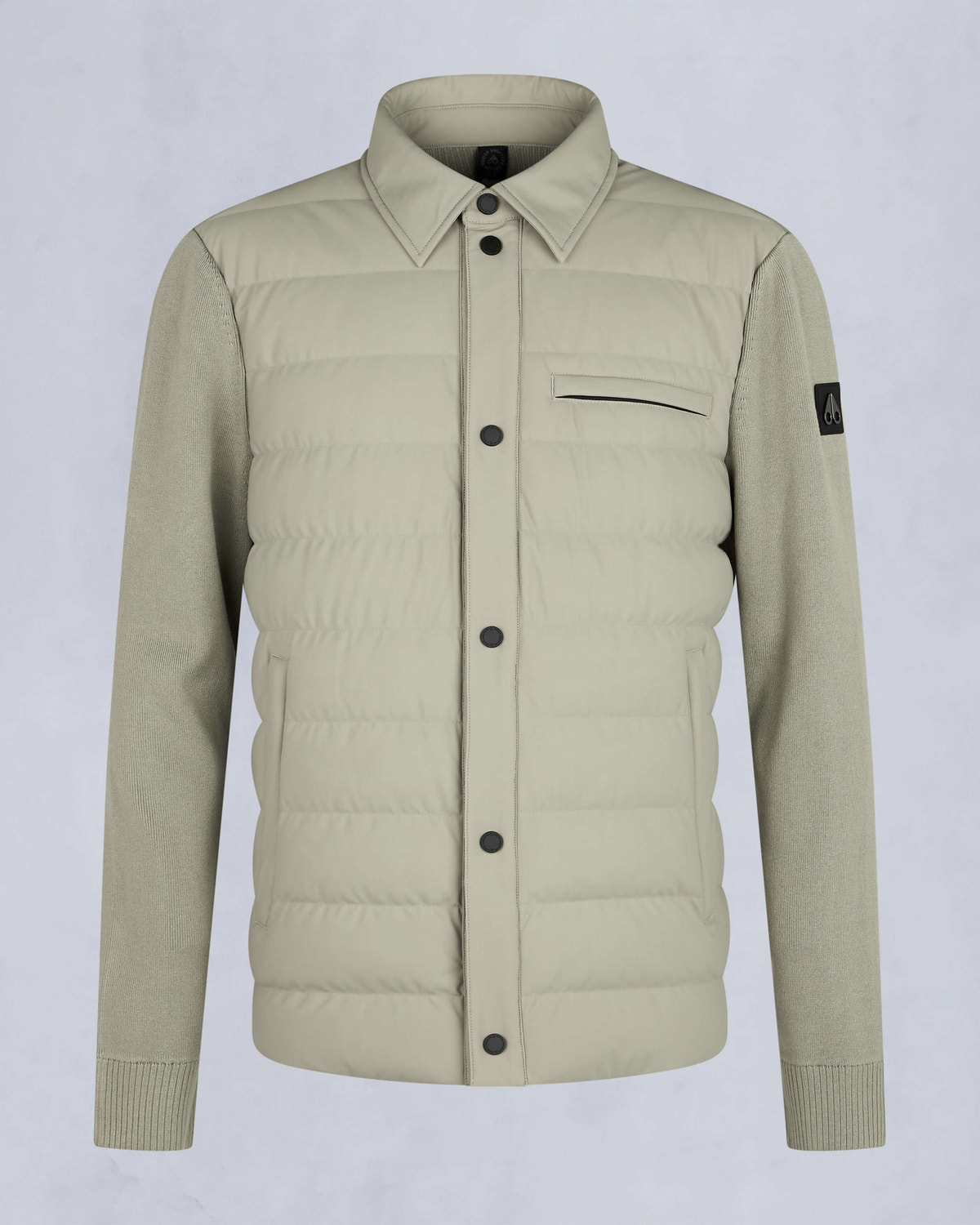 Moose Knuckles - M34MK670 - Marble Hybrid Shirt Jacket - MENS - Sage - GM