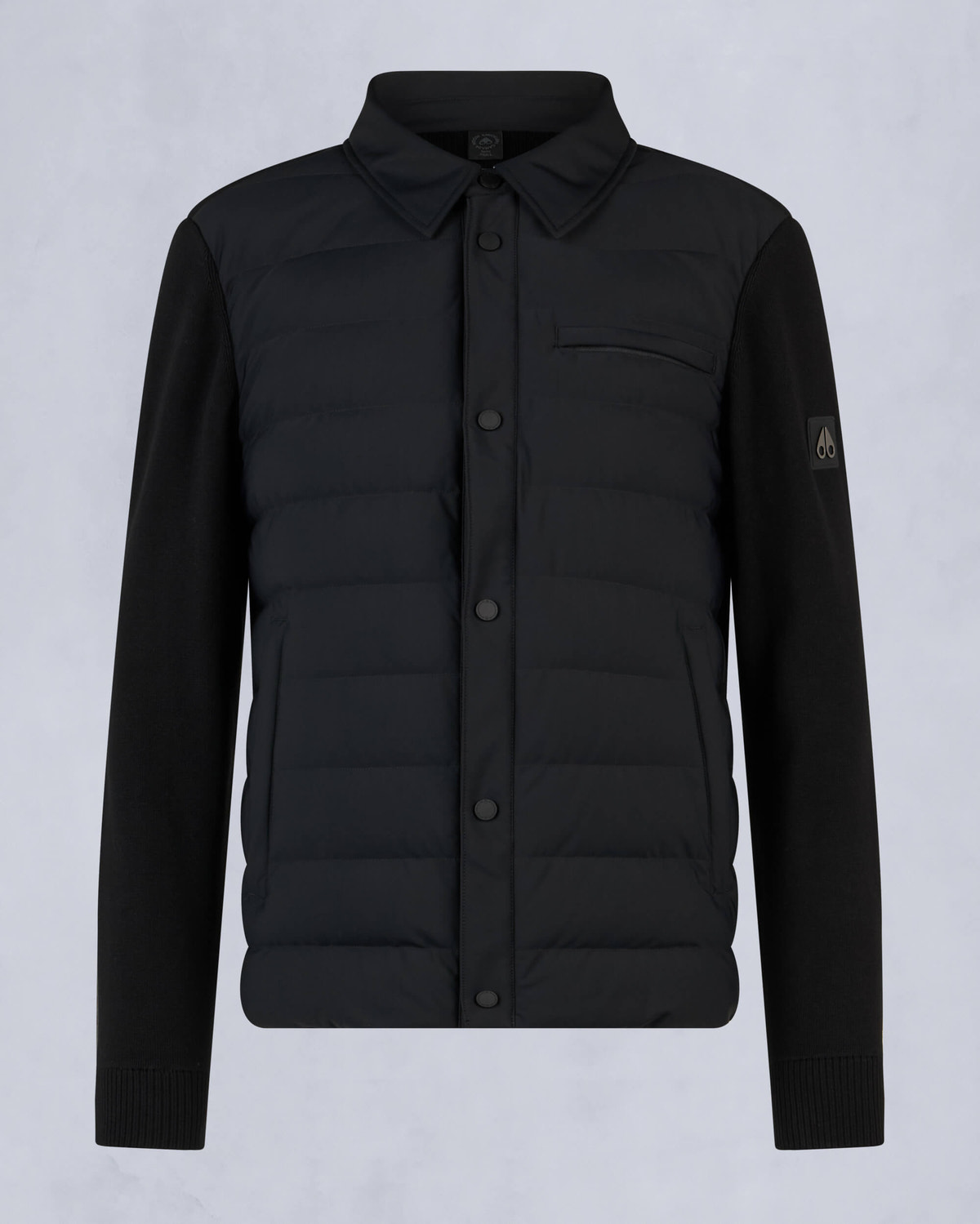 Moose Knuckles - M34MK670 - Marble Hybrid Shirt Jacket - MENS - Black - GM