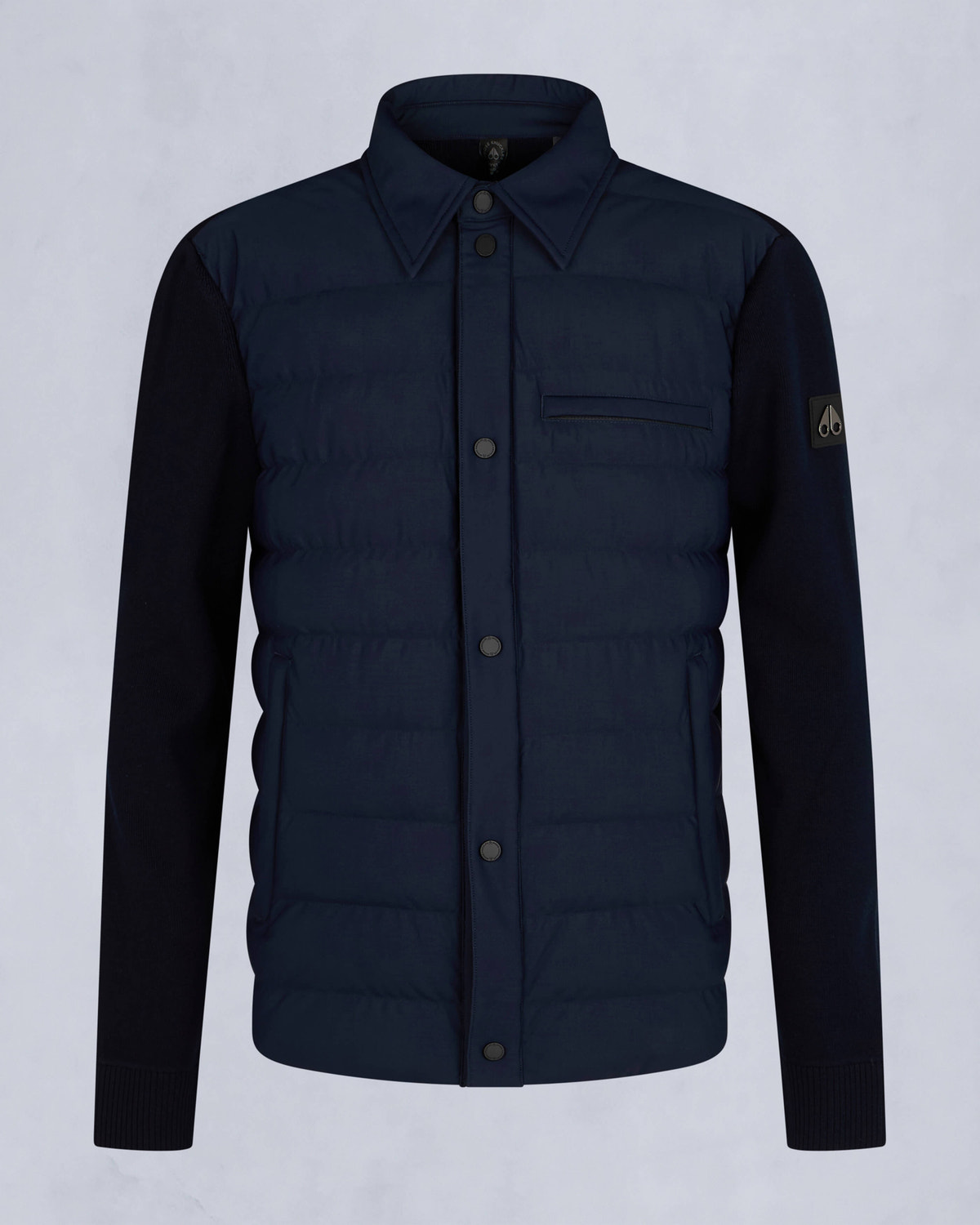 Moose Knuckles - M34MK670 - Marble Hybrid Shirt Jacket - MENS - Navy - GM