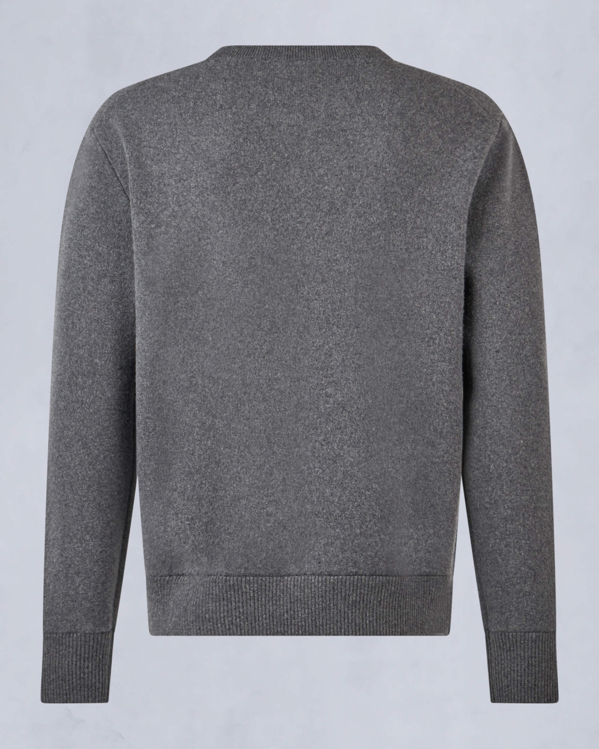 Moose Knuckles Mens Jog Falls Cashmere-Merino Sweater Cement M34MK672 Detail2