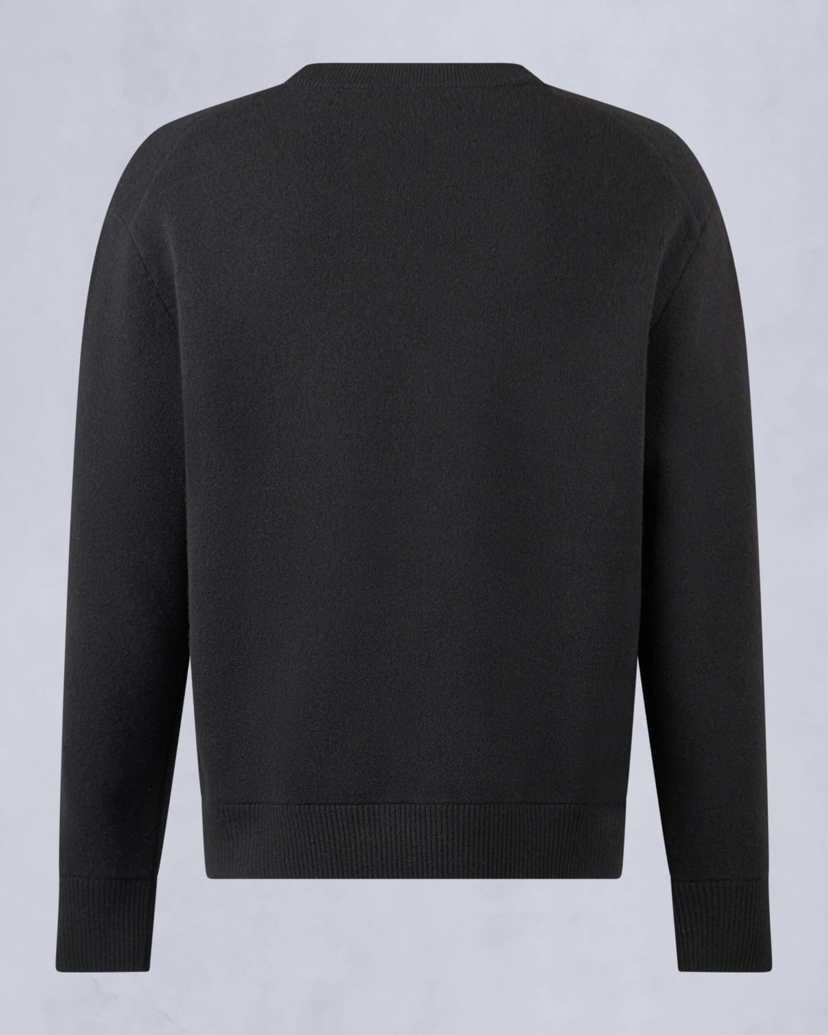 Moose Knuckles Mens Jog Falls Cashmere-Merino Sweater Black M34MK672 Detail2