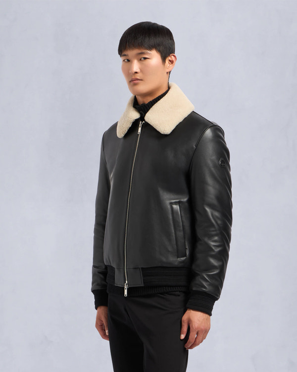 Moose Knuckles - M34ML313 - Toba Bomber Jacket - MENS - Black - Front