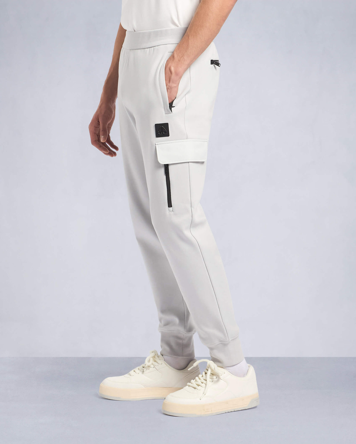 Moose Knuckles Mens Perido Cargo Pants Stone M34MR758 Front