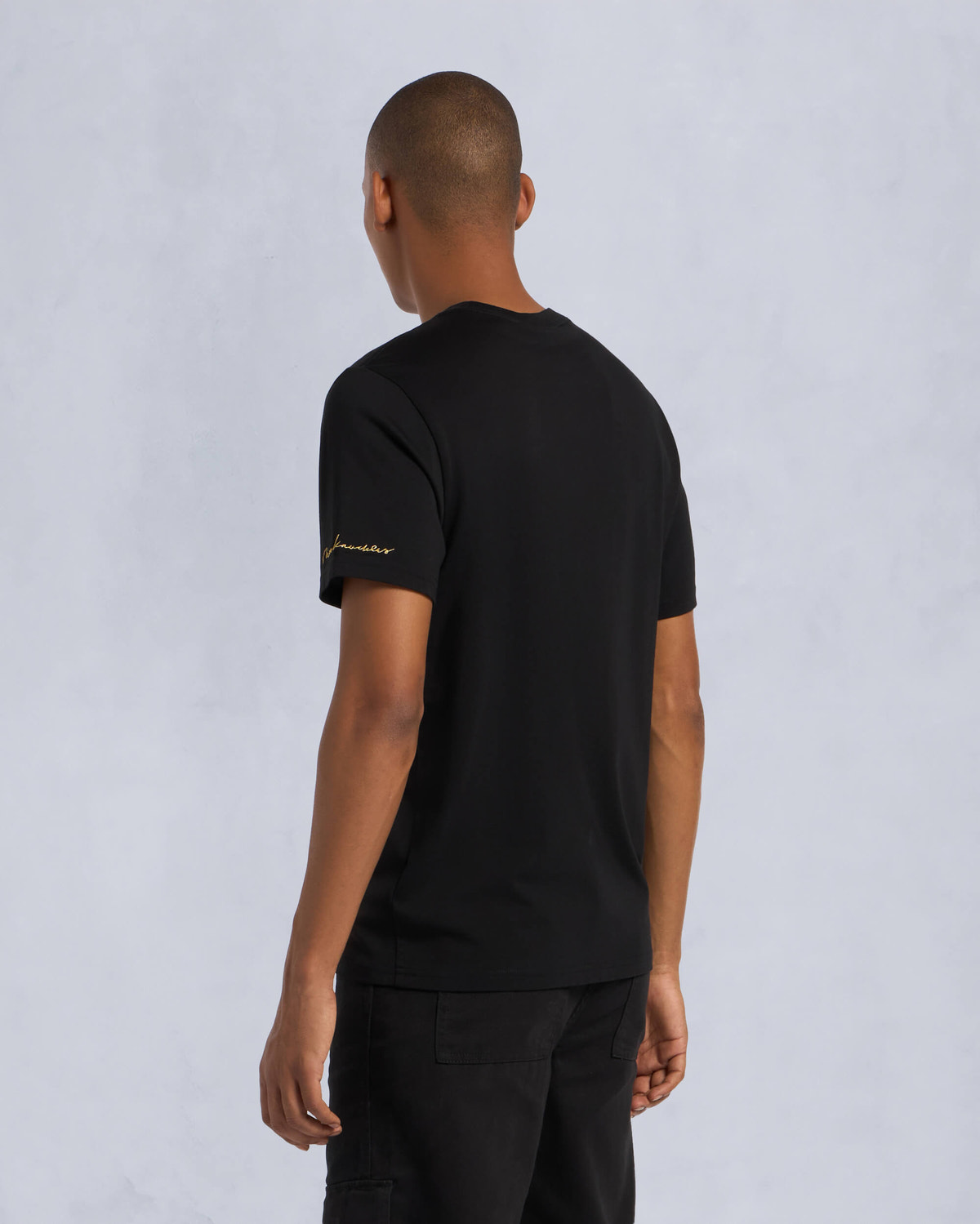 Moose Knuckles - M34MT705G - Gold Series Augustine Tee - MENS - Black - Back