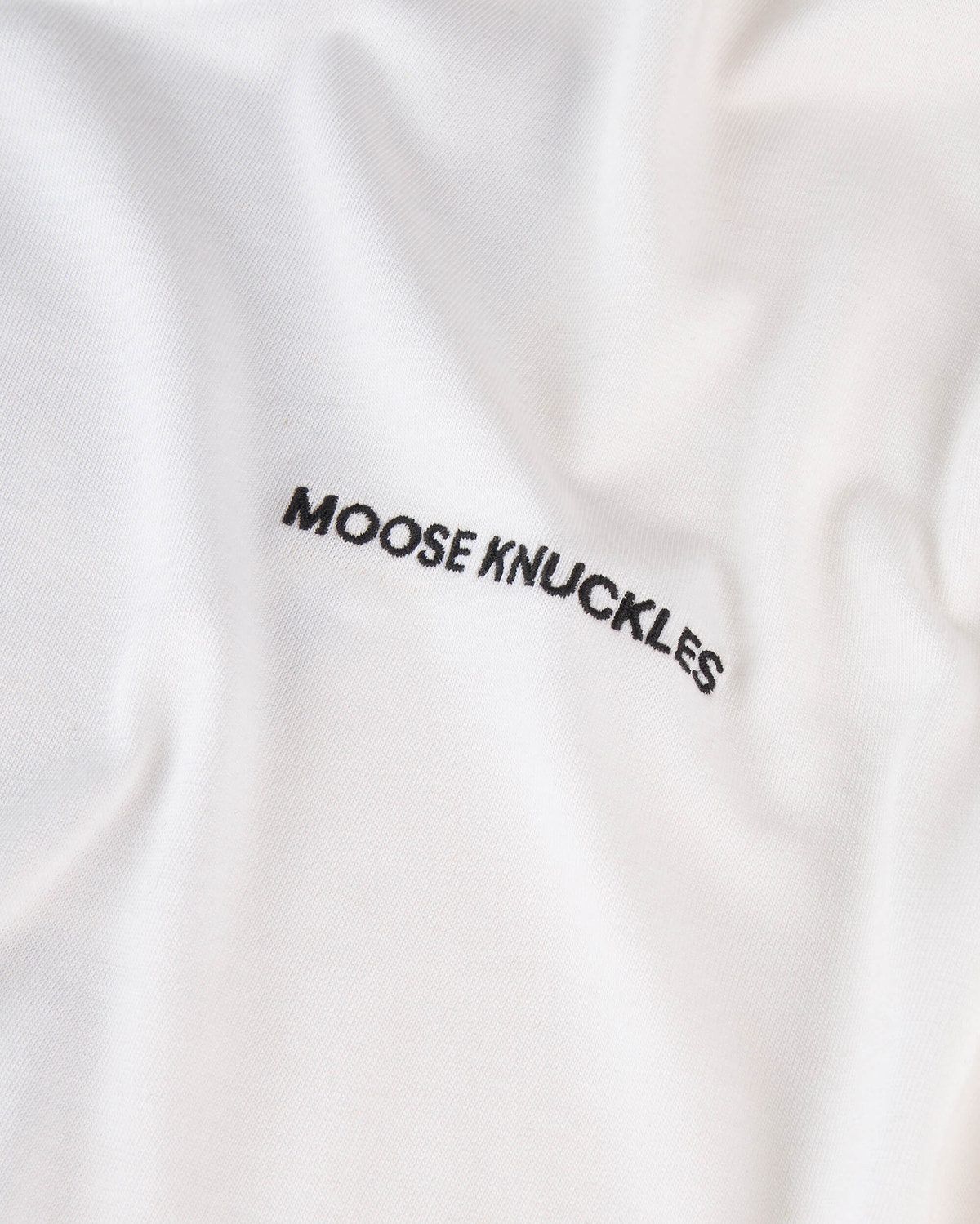 Moose Knuckles Mens Merapi Long Sleeve Tee White M34MT706 Detail1