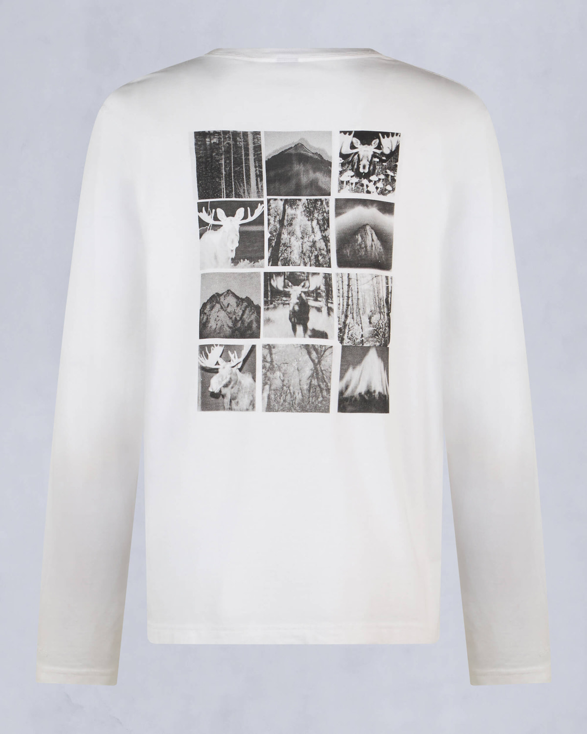 Moose Knuckles Mens Merapi Long Sleeve Tee White M34MT706 Detail2