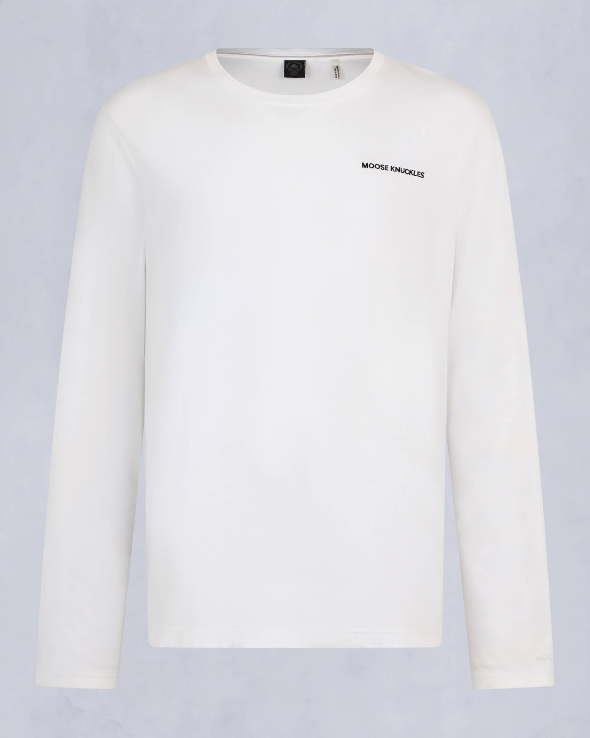 Moose Knuckles Mens Merapi Long Sleeve Tee White M34MT706 - GM