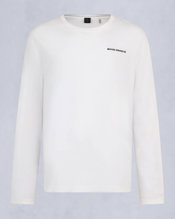 Moose Knuckles - M34MT706 - Merapi Long Sleeve Tee - MENS - White - GM