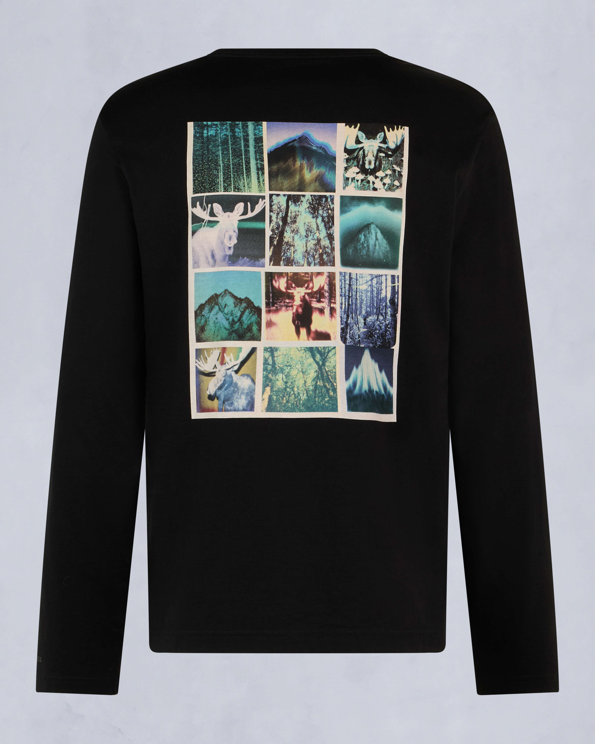 Moose Knuckles Mens Merapi Long Sleeve Tee Black M34MT706 Detail2