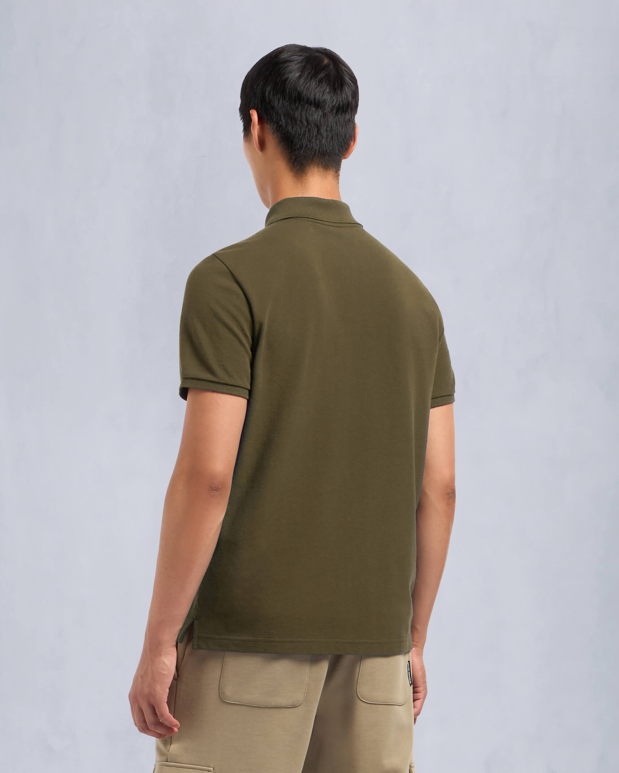 Moose Knuckles - M34MT712 - Everett Polo - MENS - Moss - Back