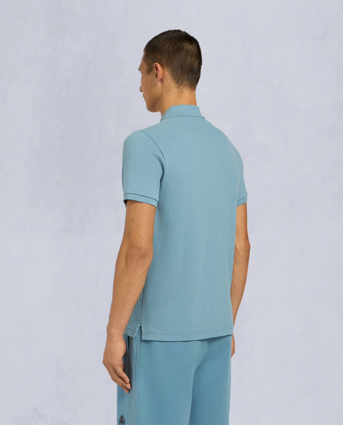 Moose Knuckles Mens Everett Polo SEA M34MT712 Back