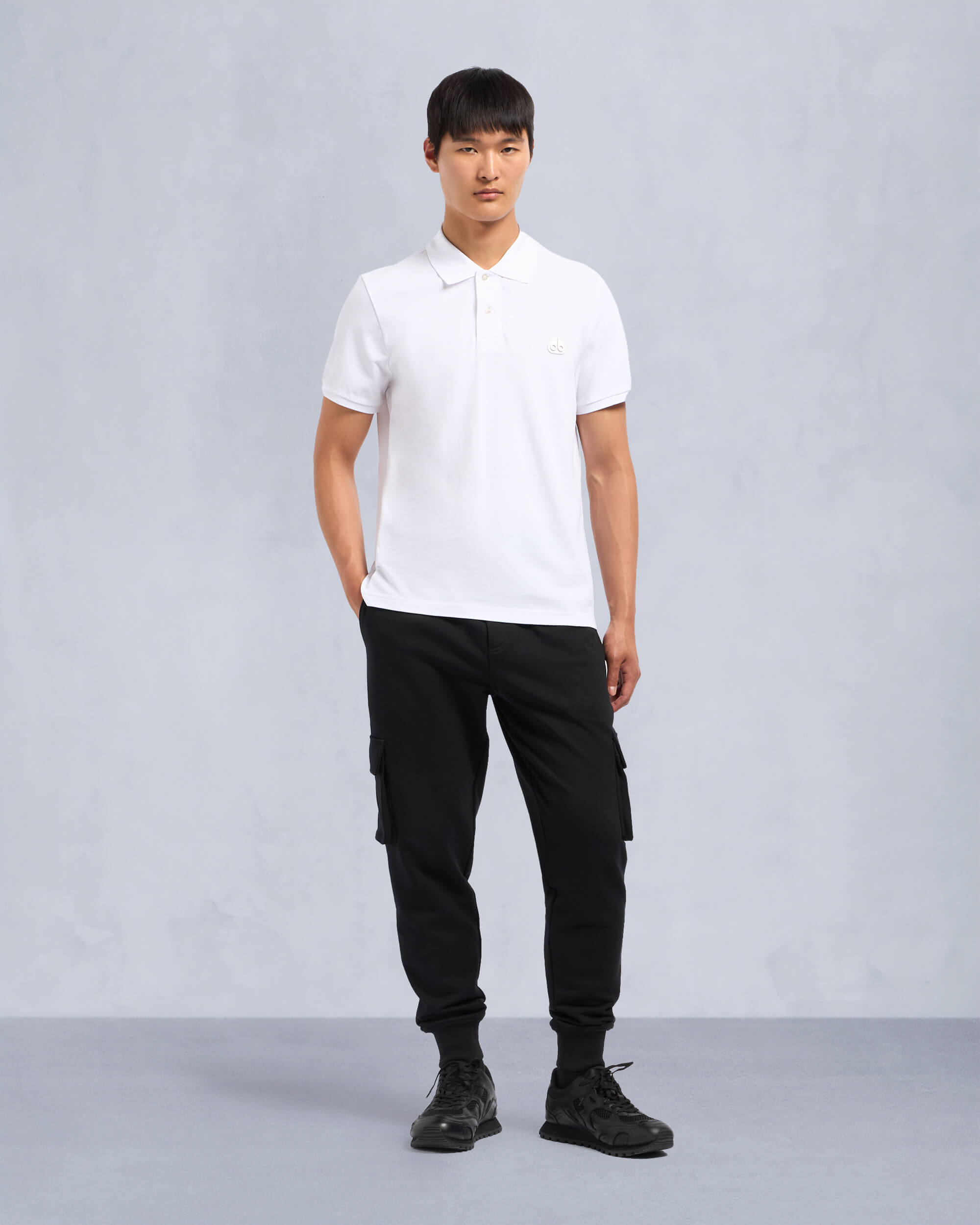 Moose Knuckles - M34MT712 - Everett Polo - MENS - White - Front Category