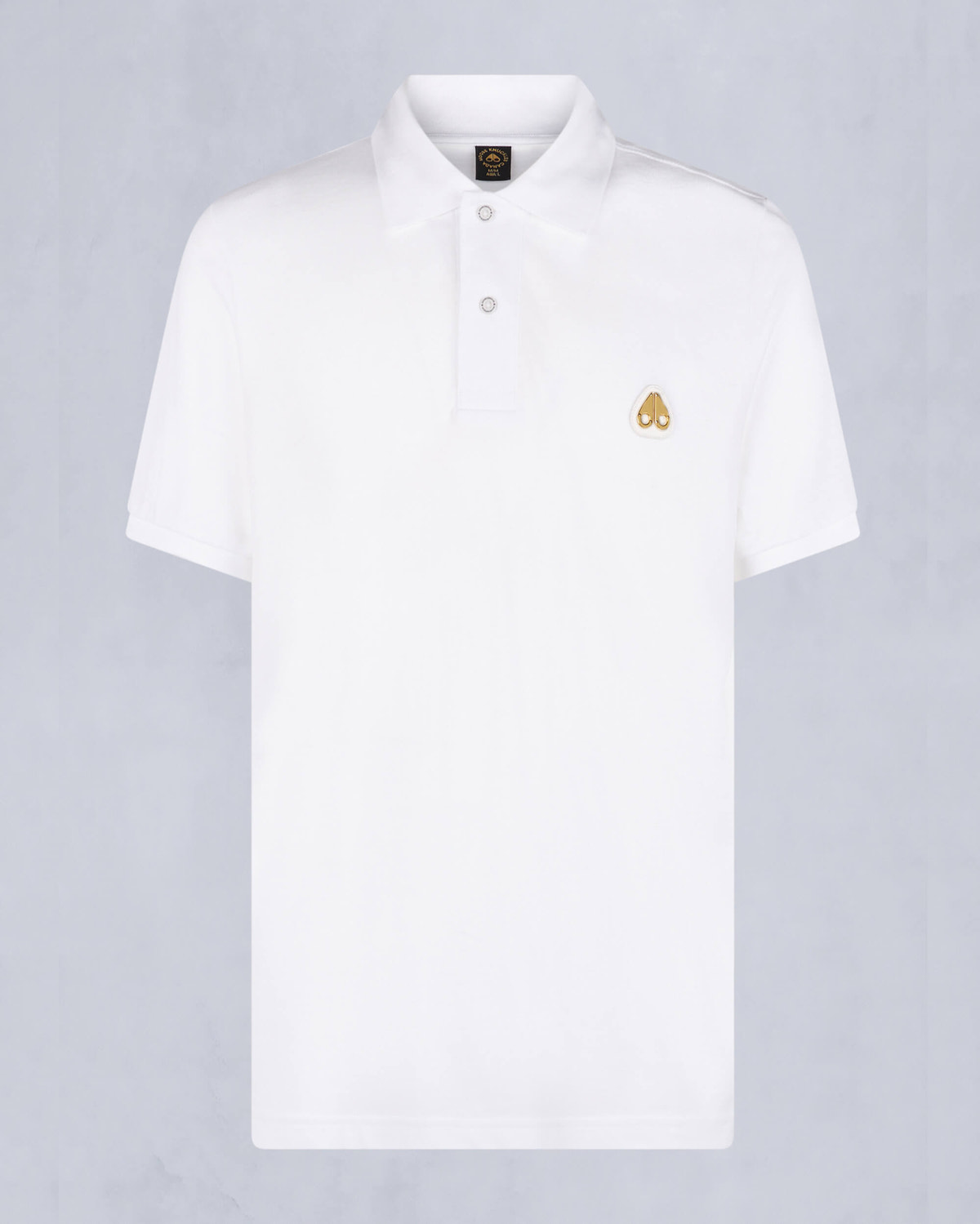 Moose Knuckles - M34MT712G - Gold Series Everett Polo - MENS - White - GM