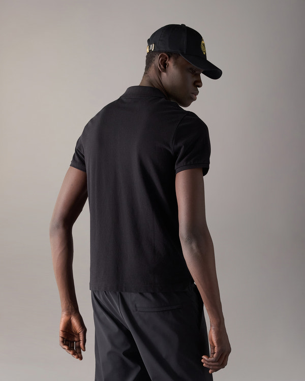 Moose Knuckles - M34MT712G - Gold Series Everett Polo - MENS - Black - Back