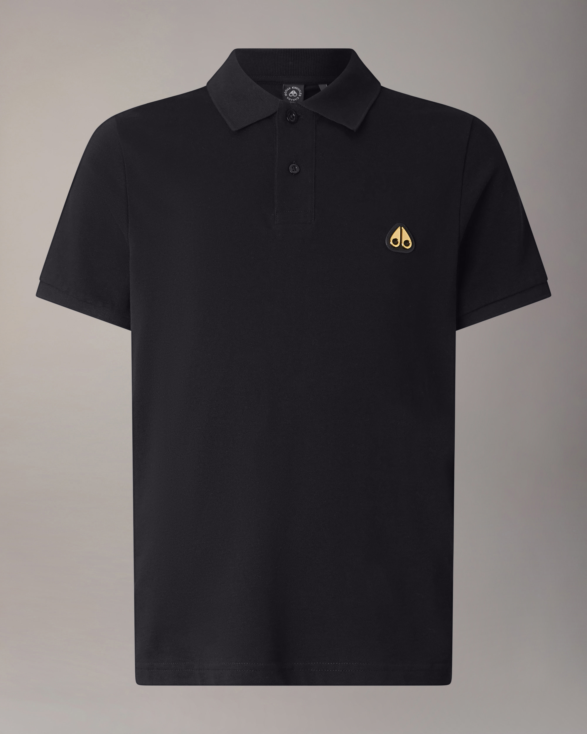 Moose Knuckles - M34MT712G - Gold Series Everett Polo - MENS - Black - GM