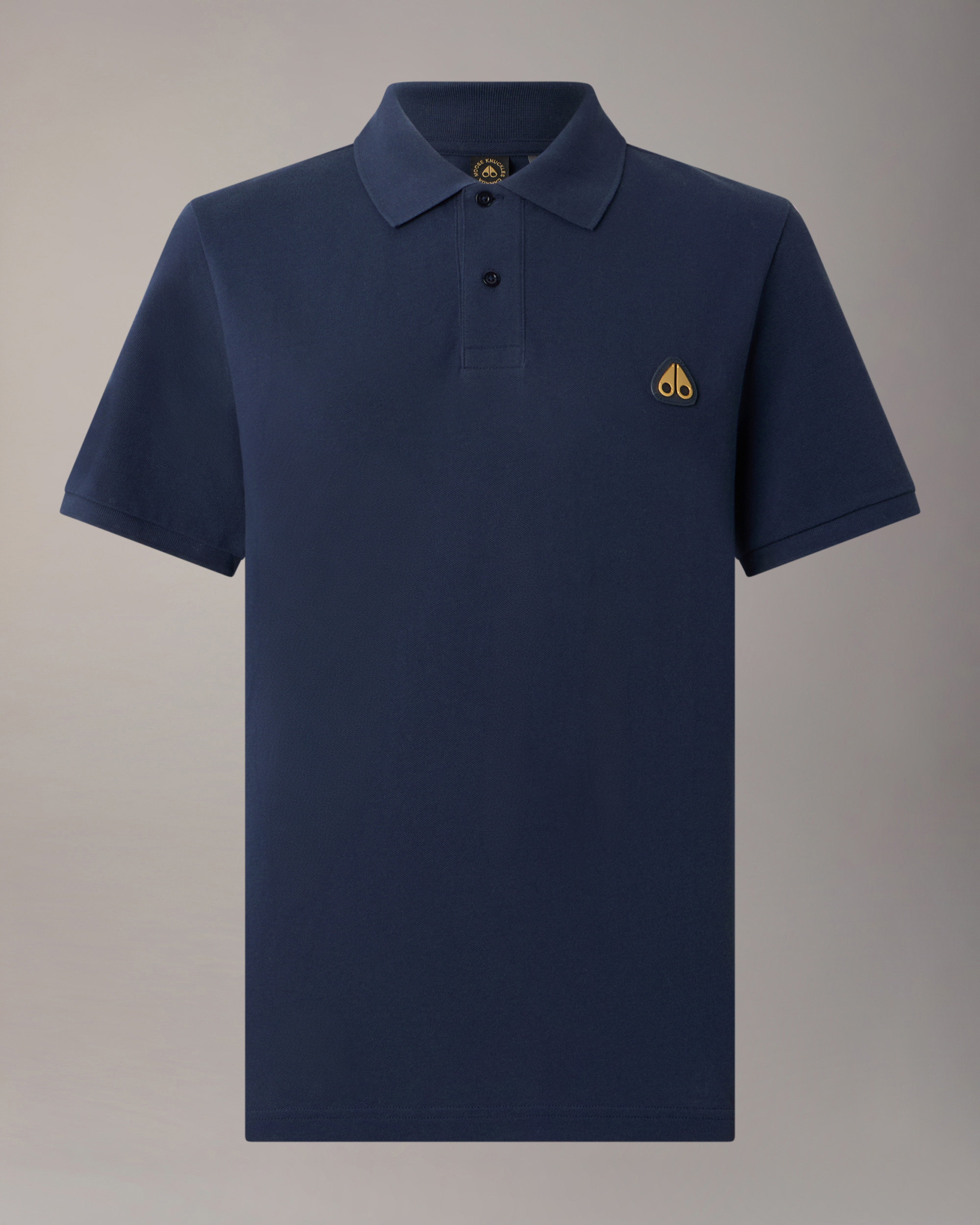 Moose Knuckles - M34MT712G - Gold Series Everett Polo - MENS - Navy - GM