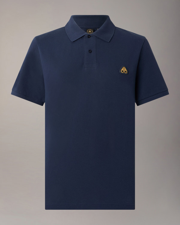 Moose Knuckles - M34MT712G - Gold Series Everett Polo - MENS - Navy - GM