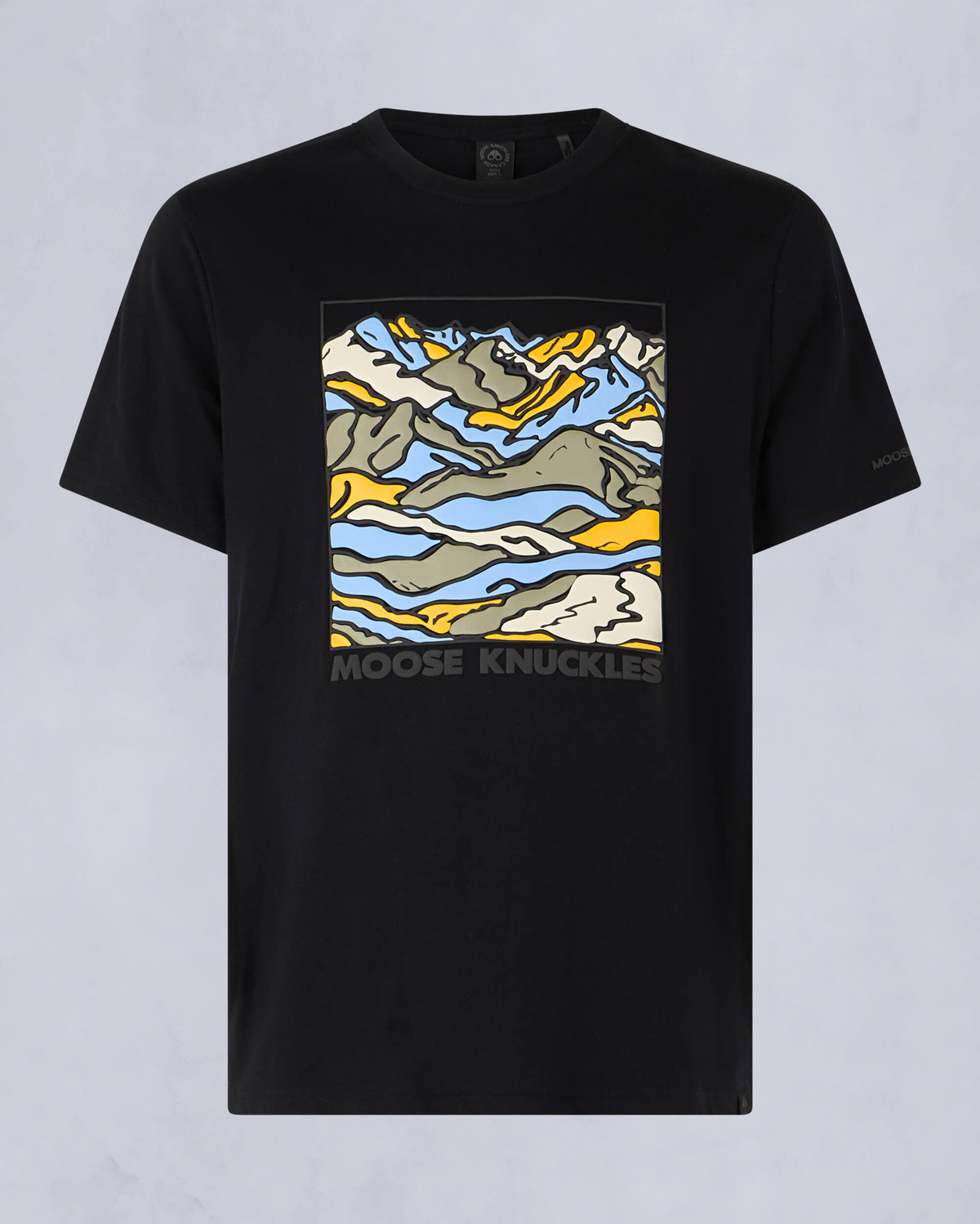 Moose Knuckles Mens Triglav Tee Black M34MT714 - GM