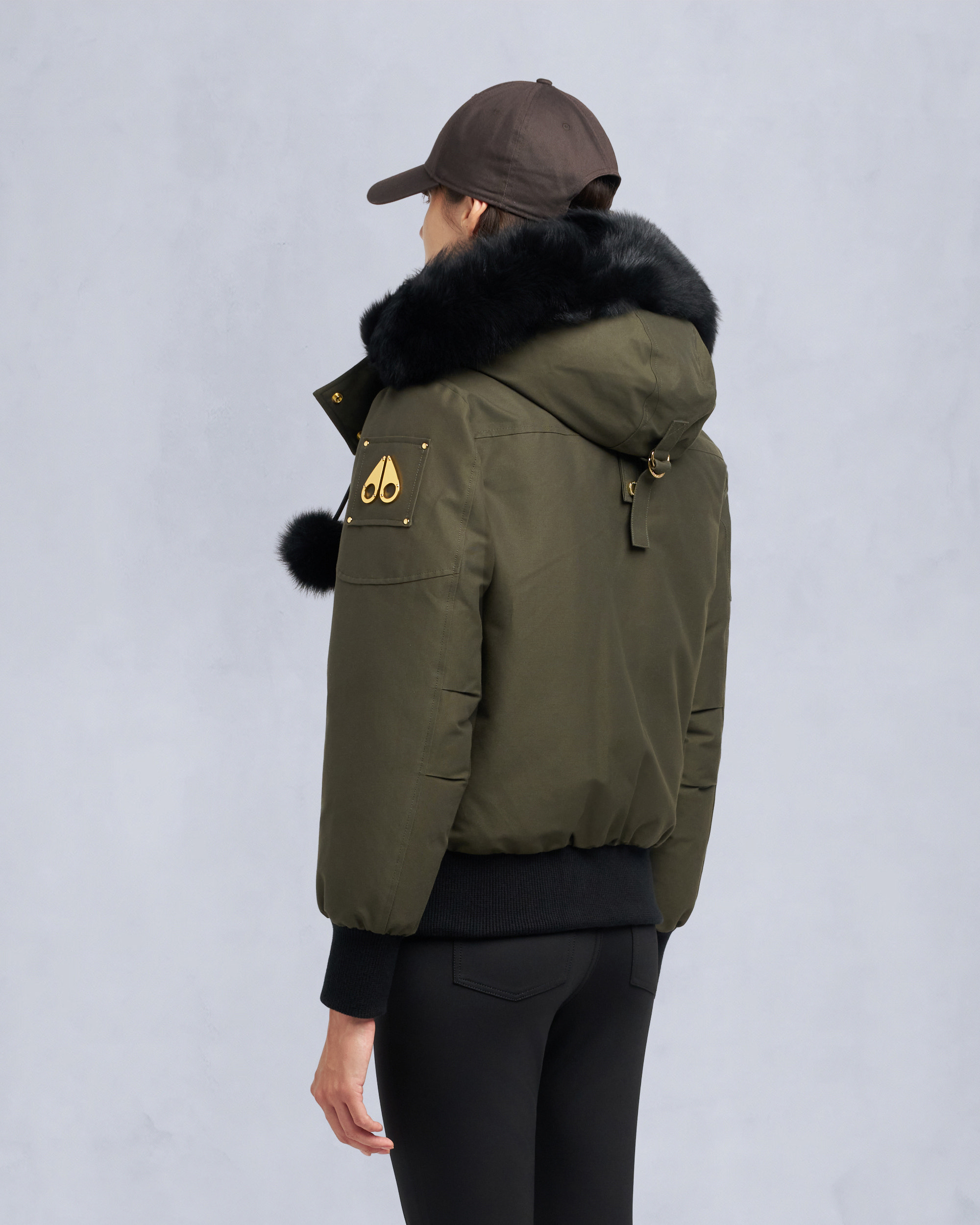 Moose Knuckles - M35LB002GS - Gold Series Original Sainte Flavie Bomber Jacket - WOMENS -  - Back