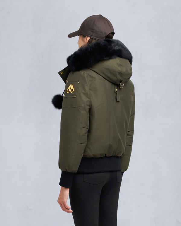 Moose Knuckles - M35LB002GS - Gold Series Original Sainte Flavie Bomber Jacket - WOMENS -  - Back