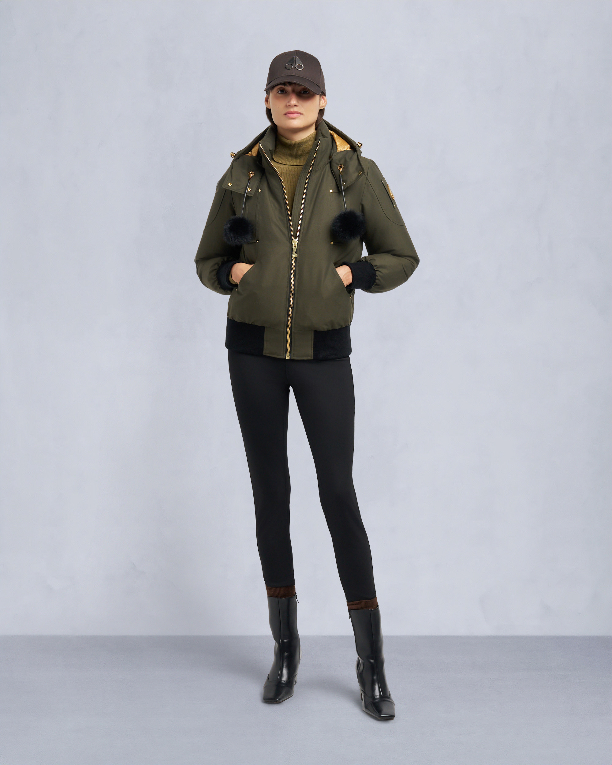 Moose Knuckles - M35LB002GS - Gold Series Original Sainte Flavie Bomber Jacket - WOMENS -  - Detail3