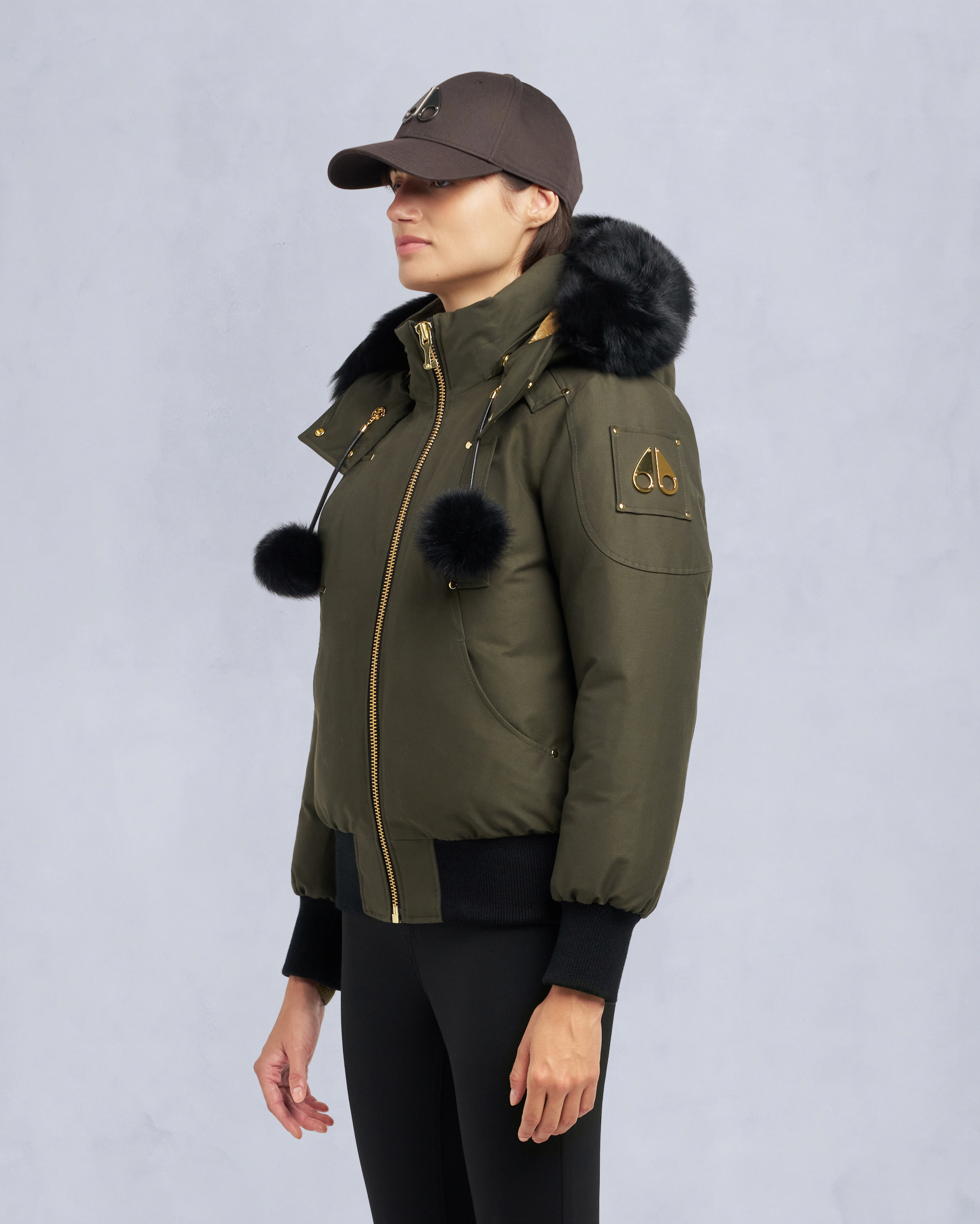 Moose Knuckles - M35LB002GS - Gold Series Original Sainte Flavie Bomber Jacket - WOMENS -  - Front