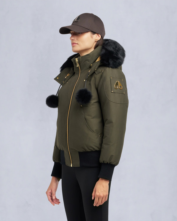 Moose Knuckles - M35LB002GS - Gold Series Original Sainte Flavie Bomber Jacket - WOMENS -  - Front