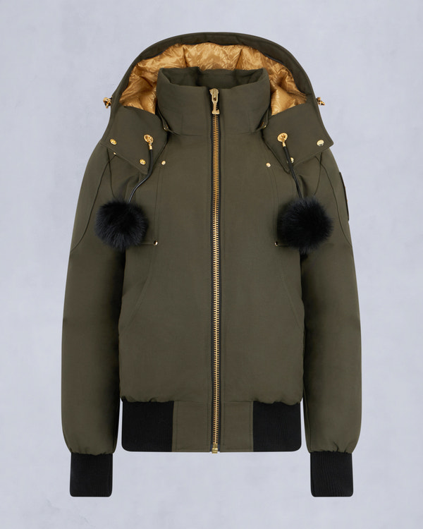 Moose Knuckles - M35LB002GS - Gold Series Original Sainte Flavie Bomber Jacket - WOMENS -  - GM