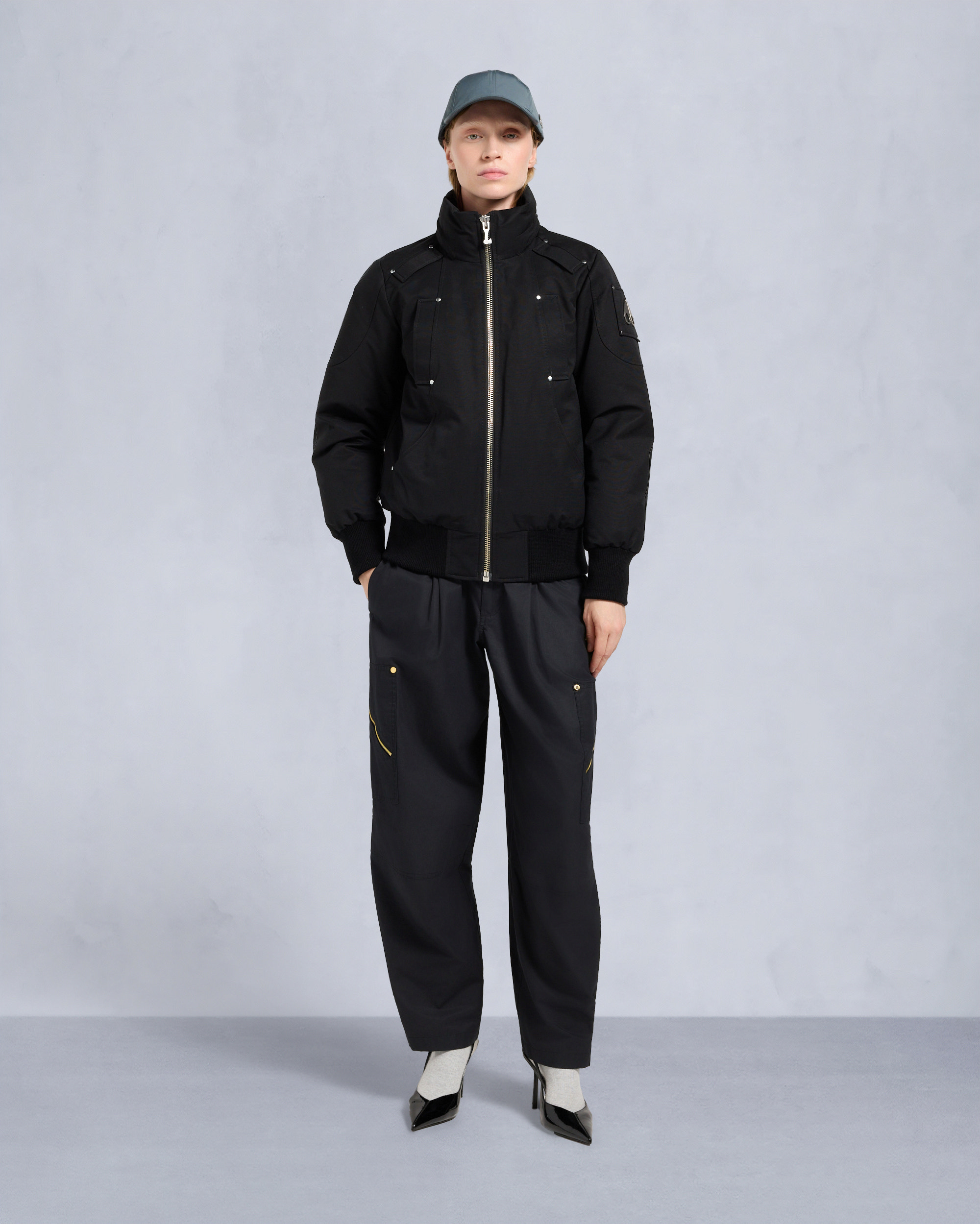 Moose Knuckles - M35LB002S - ORIGINAL DEBBIE SHEARLING TRIM BOMBER JACKET - WOMENS -  - Detail4