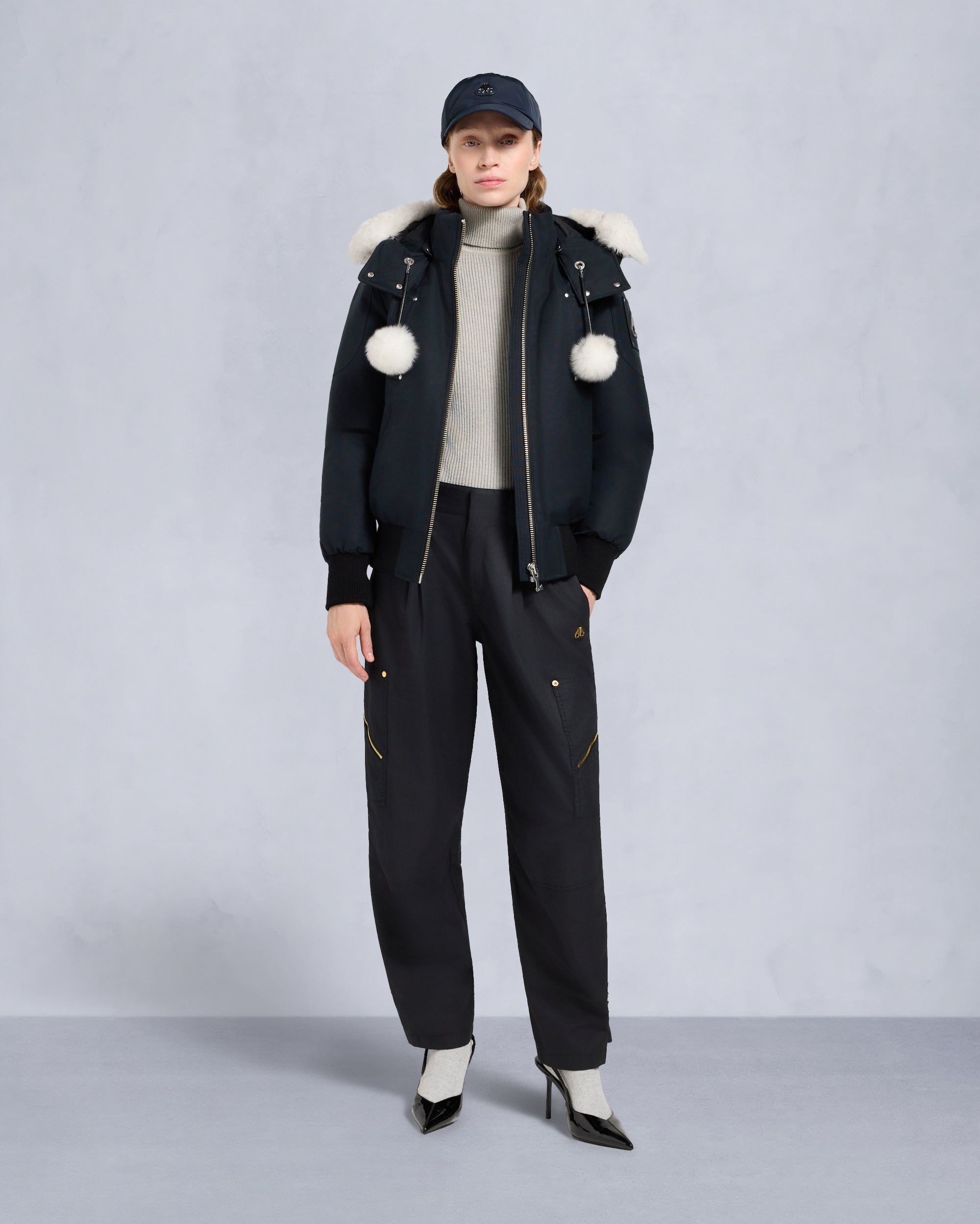 Original Debbie Shearling Trim Bomber Jacket | Women | Moose Knuckles