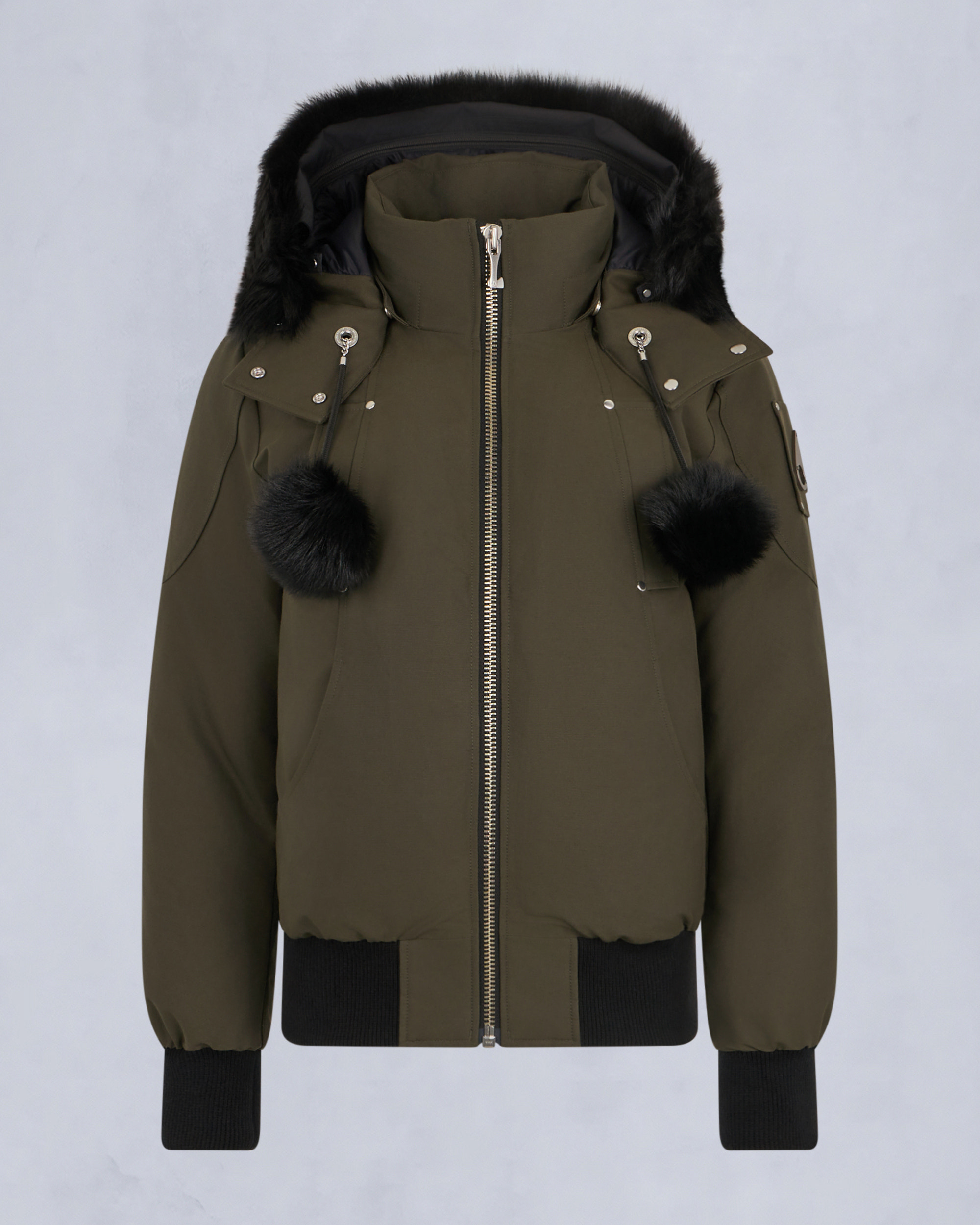 Moose Knuckles - M35LB002S - ORIGINAL DEBBIE SHEARLING TRIM BOMBER JACKET - WOMENS - - GM