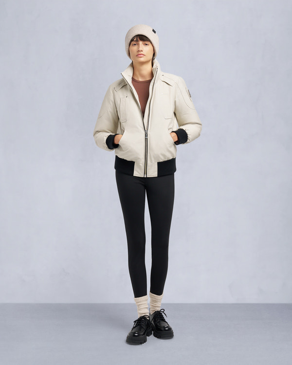 Moose Knuckles - M35LB002S - ORIGINAL DEBBIE SHEARLING TRIM BOMBER JACKET - WOMENS - - Detail6