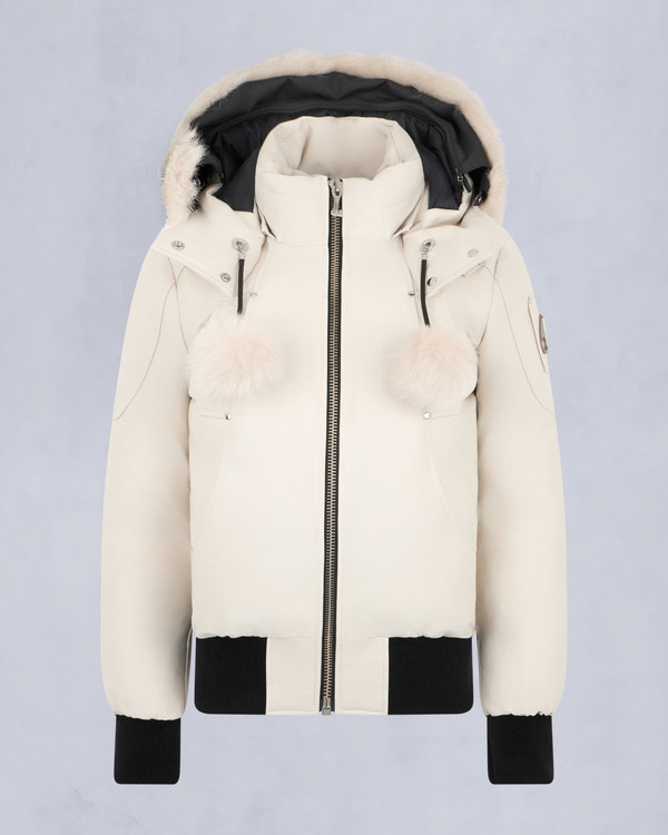 Moose Knuckles - M35LB002S - ORIGINAL DEBBIE SHEARLING TRIM BOMBER JACKET - WOMENS - - GM