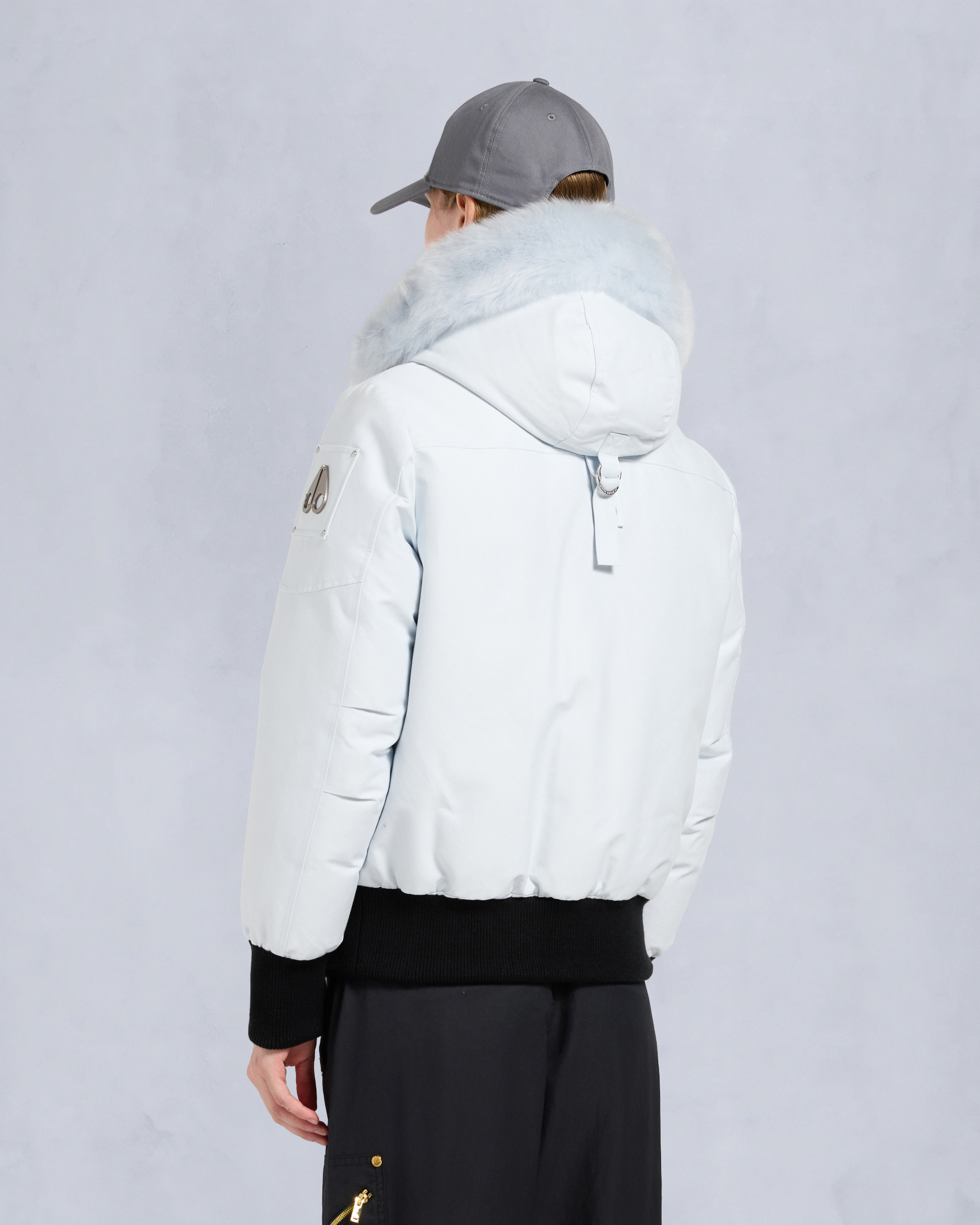 Moose Knuckles - M35LB002S - ORIGINAL DEBBIE SHEARLING TRIM BOMBER JACKET - WOMENS - - Back