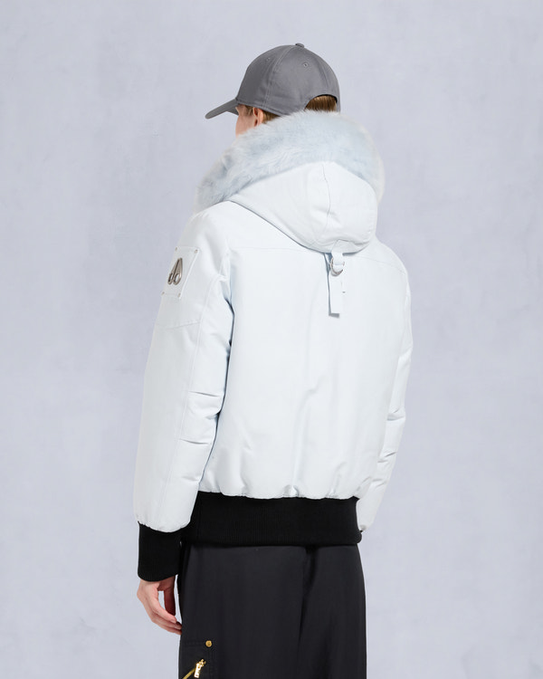 Moose Knuckles - M35LB002S - ORIGINAL DEBBIE SHEARLING TRIM BOMBER JACKET - WOMENS - - Back