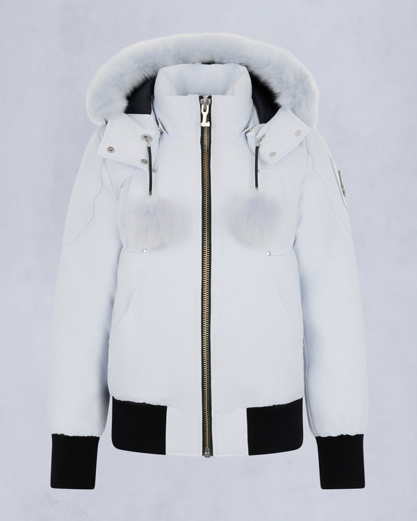 Moose Knuckles - M35LB002S - ORIGINAL DEBBIE SHEARLING TRIM BOMBER JACKET - WOMENS - - GM