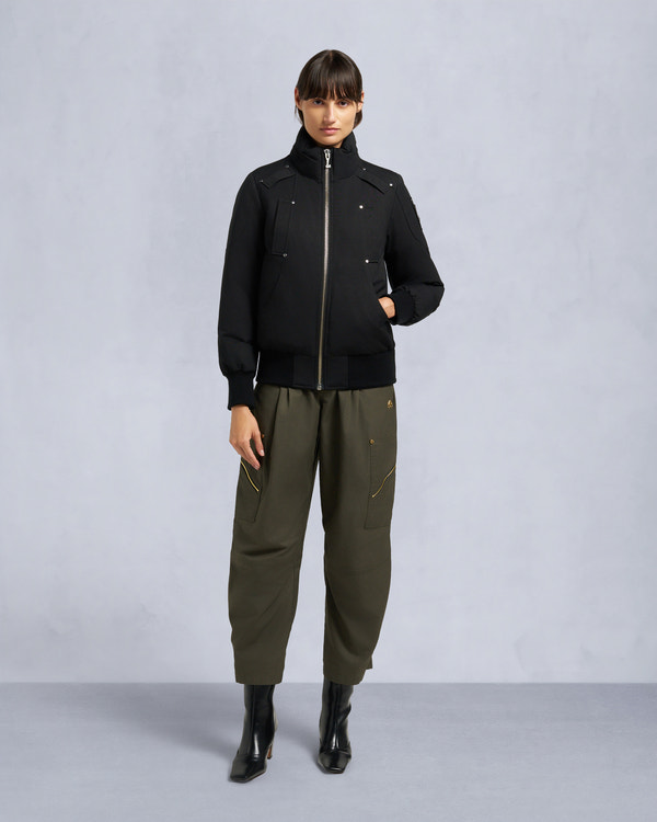 Moose Knuckles - M35LB002S - ORIGINAL DEBBIE SHEARLING TRIM BOMBER JACKET - WOMENS - - Detail3