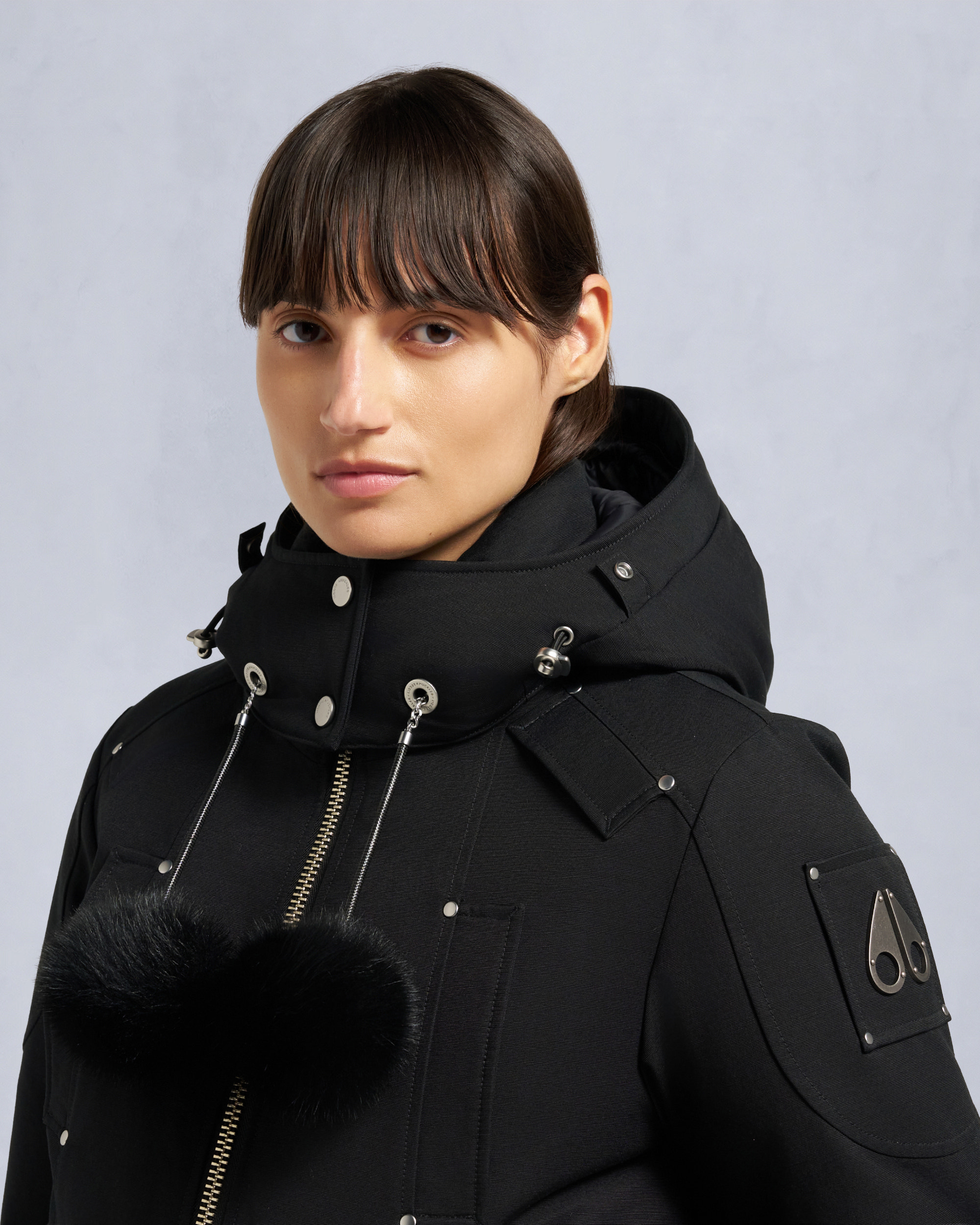 Moose Knuckles - M35LB002S - ORIGINAL DEBBIE SHEARLING TRIM BOMBER JACKET - WOMENS - - Detail4