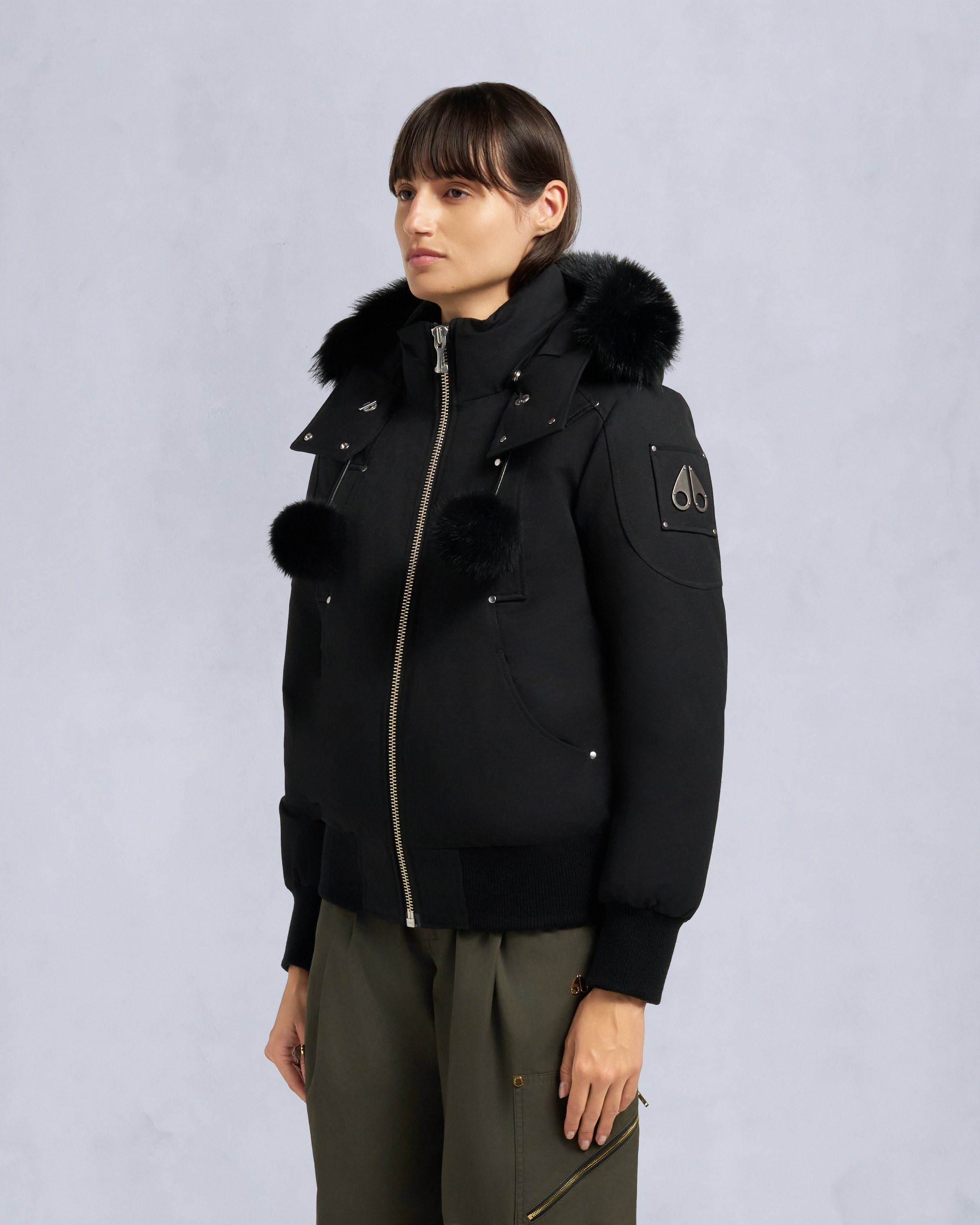 Moose Knuckles - M35LB002S - Original Debbie Bomber Jacket - WOMENS - - Front