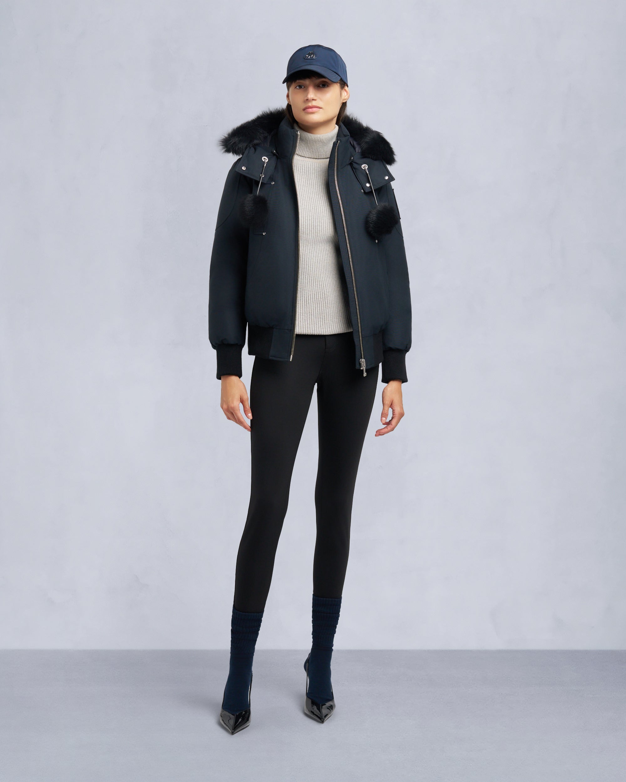 Original Debbie Shearling Trim Bomber Jacket | Women | Moose Knuckles Original Debbie Shearling Trim Bomber Jacket | Women | Moose Knuckles