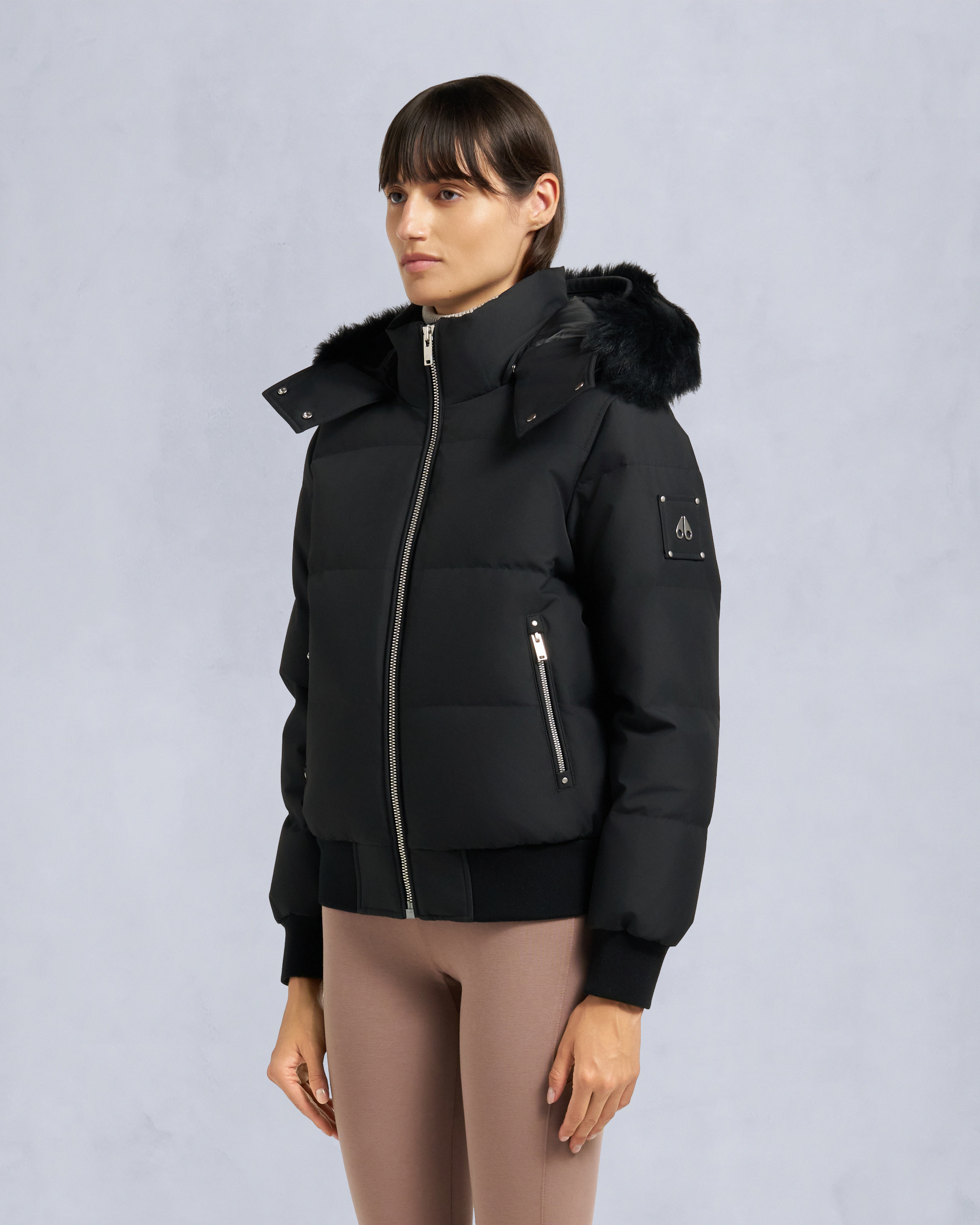 Moose Knuckles - M35LB017S - Cloud Shearling Bomber Jacket - WOMENS -  - Front