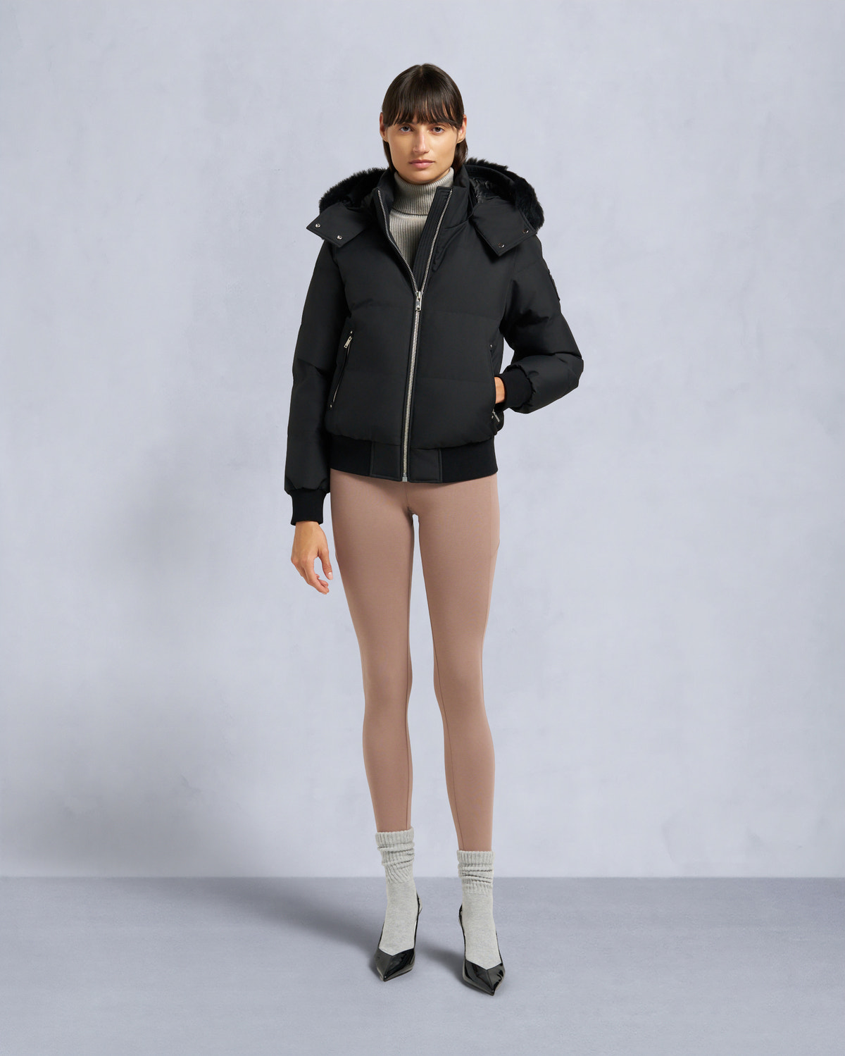 Moose Knuckles - M35LB017S - Cloud Shearling Bomber Jacket - WOMENS - - Front Category