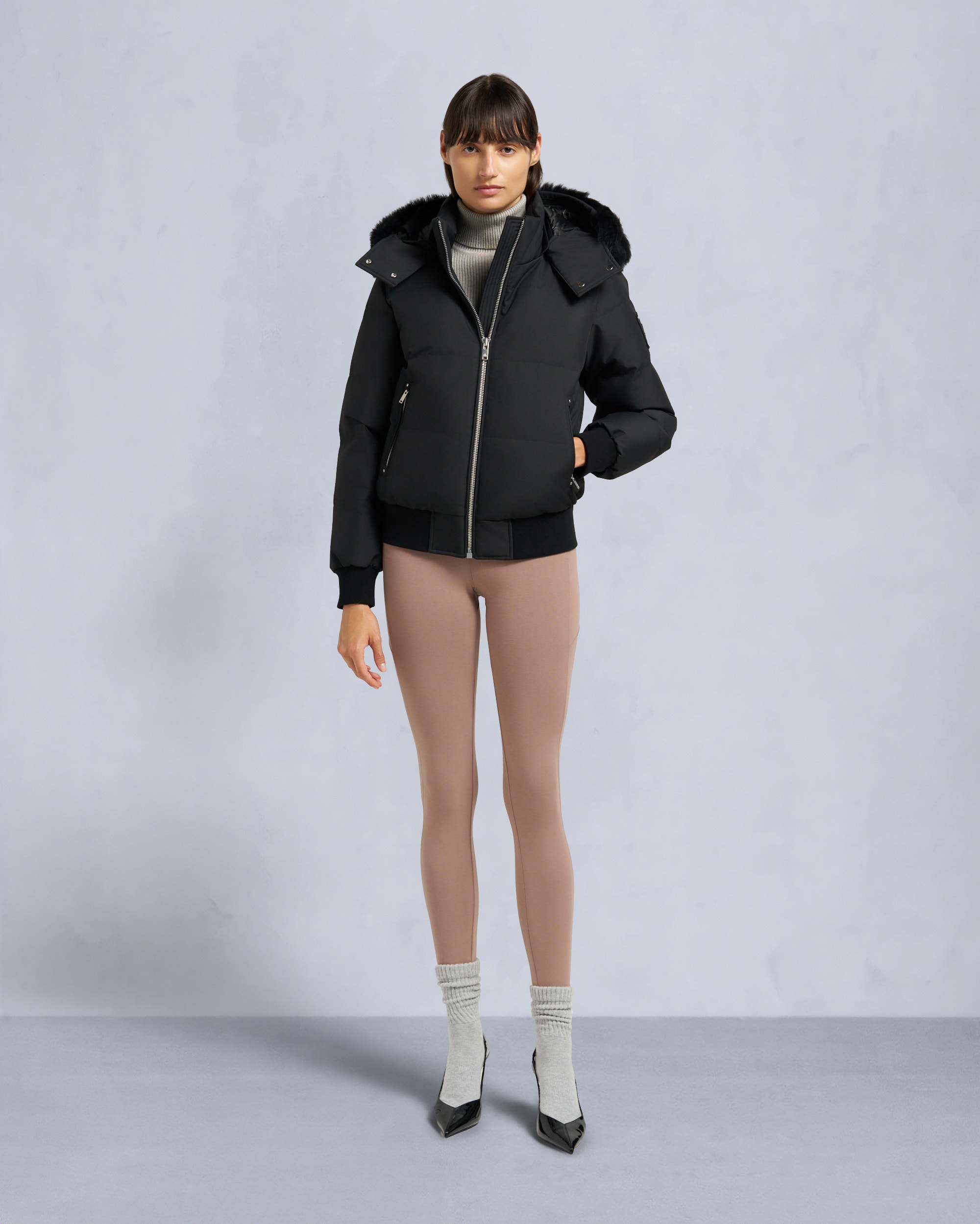 Moose Knuckles - M35LB017S - Cloud Shearling Bomber Jacket - WOMENS -  - Front Category