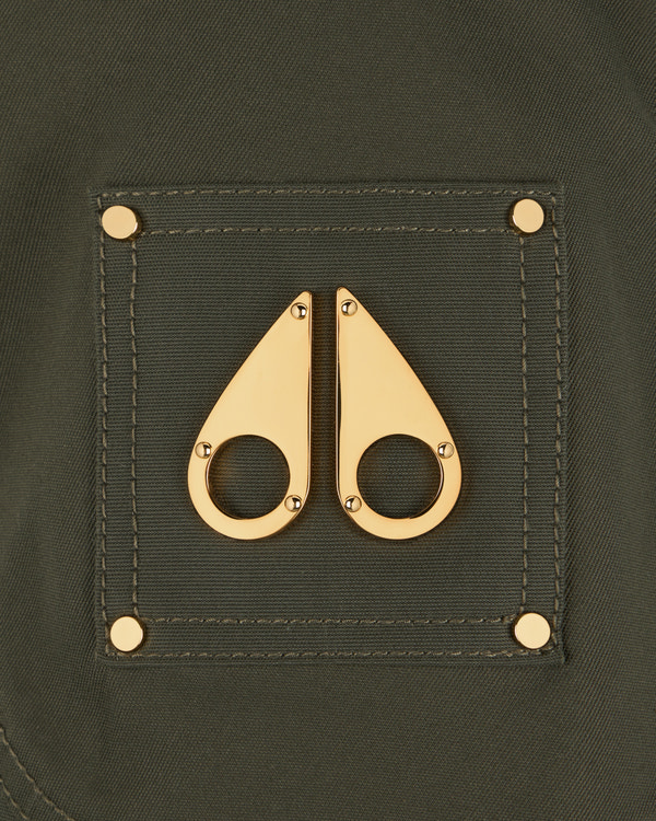 Moose Knuckles - M35LB022GS - Gold Series Logan Shearling Trim Bomber Jacket - WOMENS - - Detail1