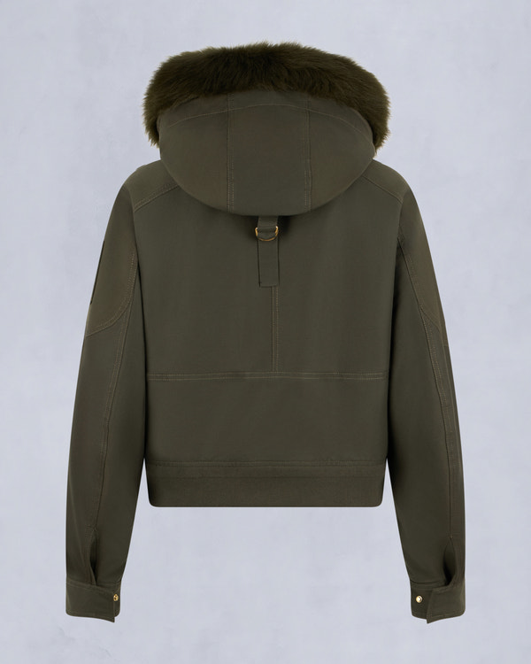 Moose Knuckles - M35LB022GS - Gold Series Logan Shearling Trim Bomber Jacket - WOMENS - - Detail2