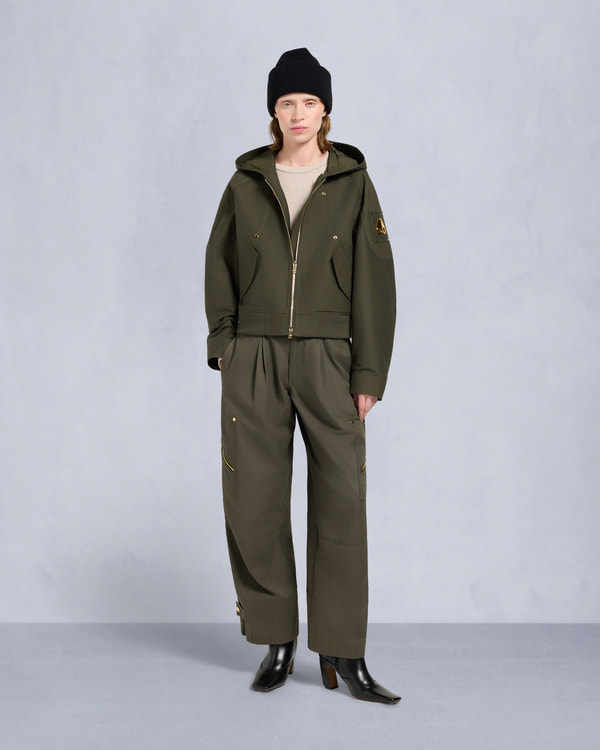 Moose Knuckles - M35LB022GS - Gold Series Logan Shearling Trim Bomber Jacket - WOMENS - - Detail3